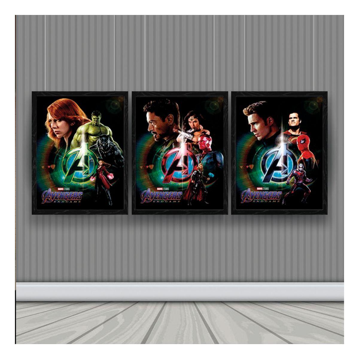 Avengers Endgame Cuadro 3D Lenticular 3 imagenes en 1-1