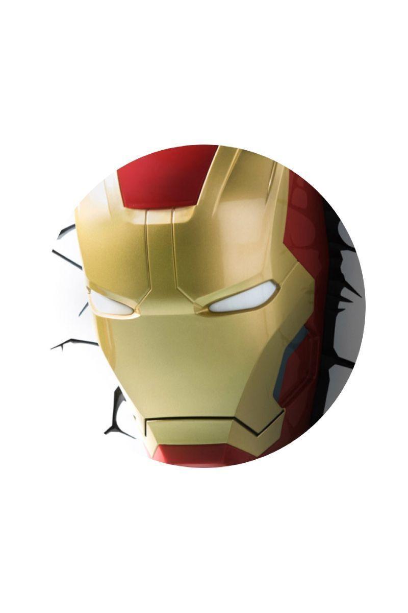 Lámpara de aplique Mural 3D Cara de IronMan-2