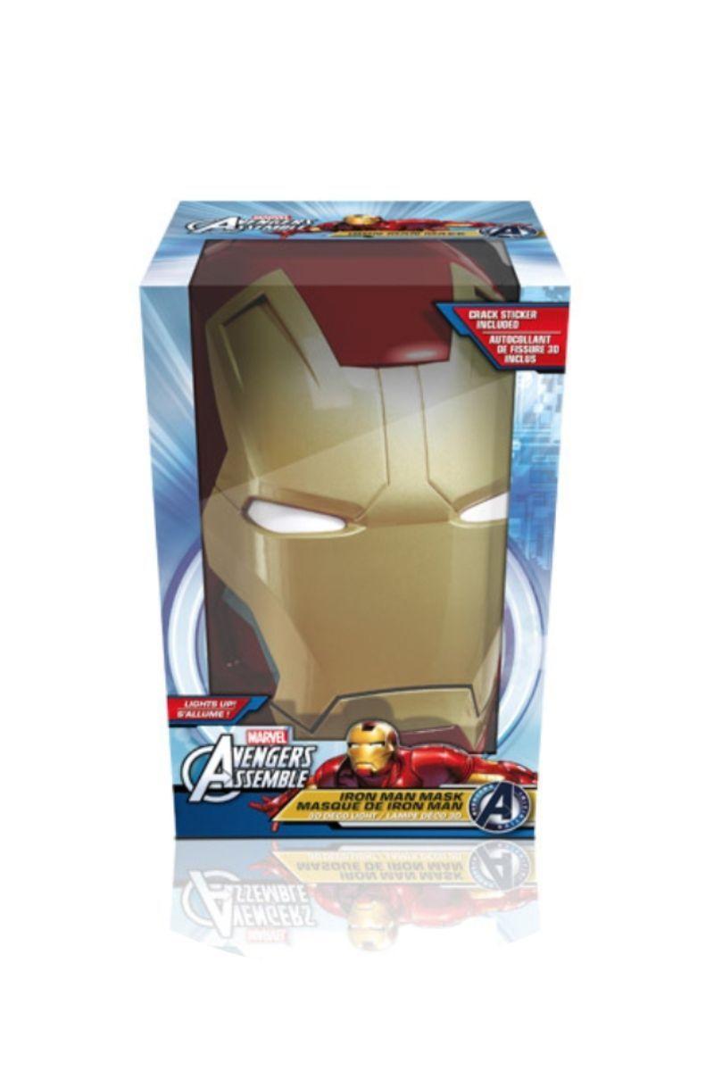Lámpara de aplique Mural 3D Cara de IronMan-3