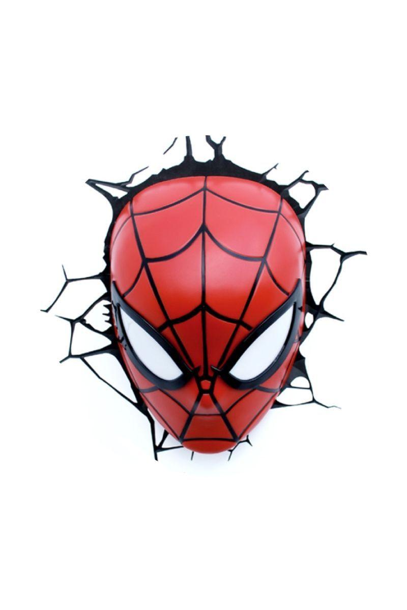Lámpara Mural 3D Spiderman Cara-2