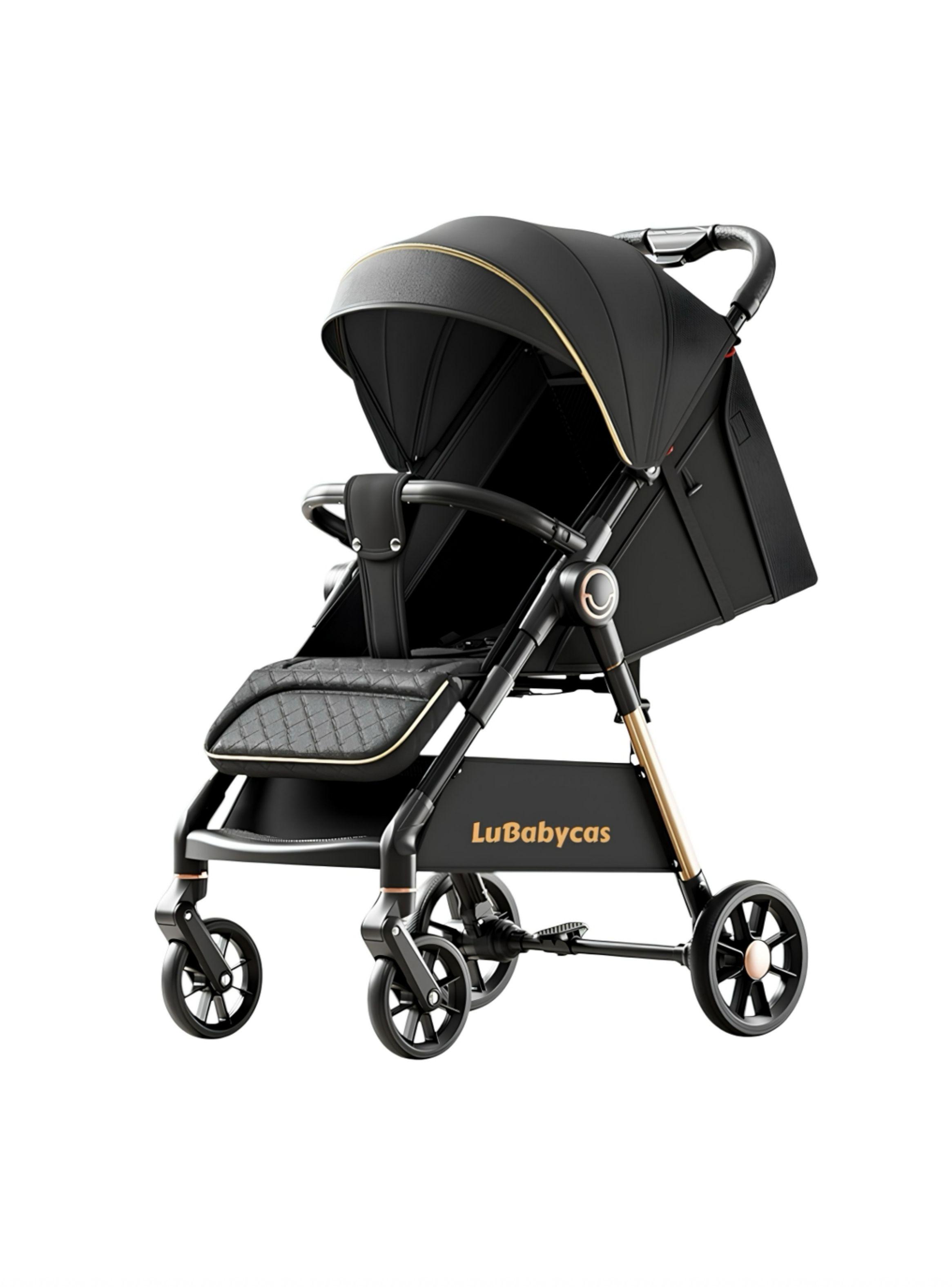 Coche De Paseo Últra Resistente 25kg Tek Negro LuBabycas-0