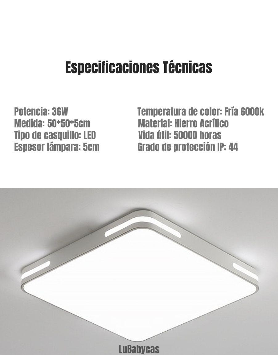Lámpara de Techo Led 50x50CM 36W By LuBabycas-6