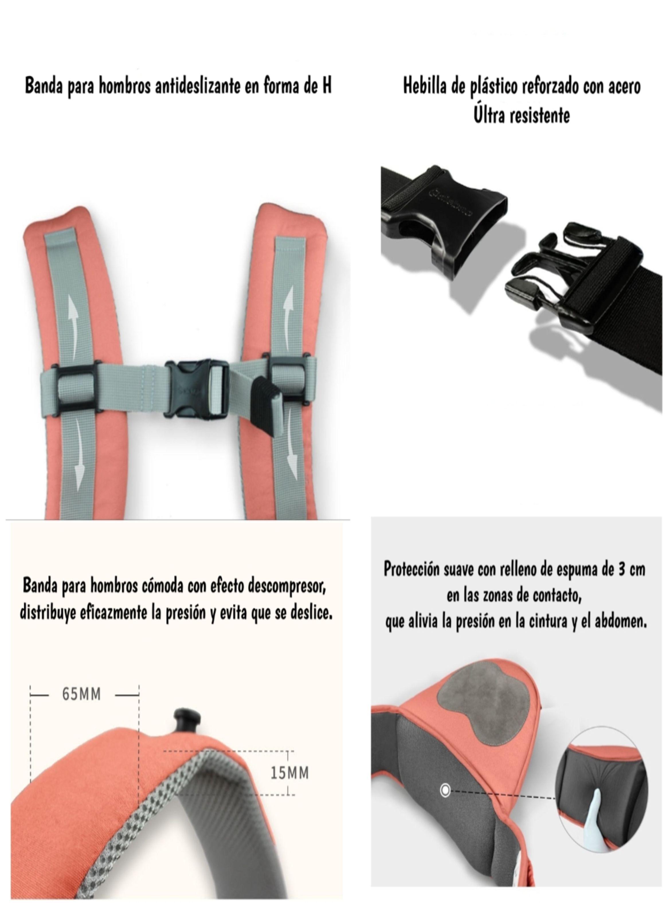 Portabebé Ergonomico 0-3 Años Sonet Rosado By Lubabycas-4
