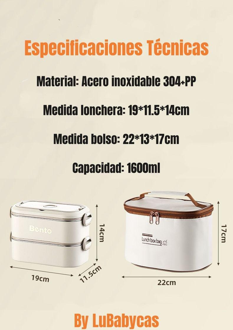 Lonchera Fiambrera Calentadora Más Bolso Térmico LuBabycas-7