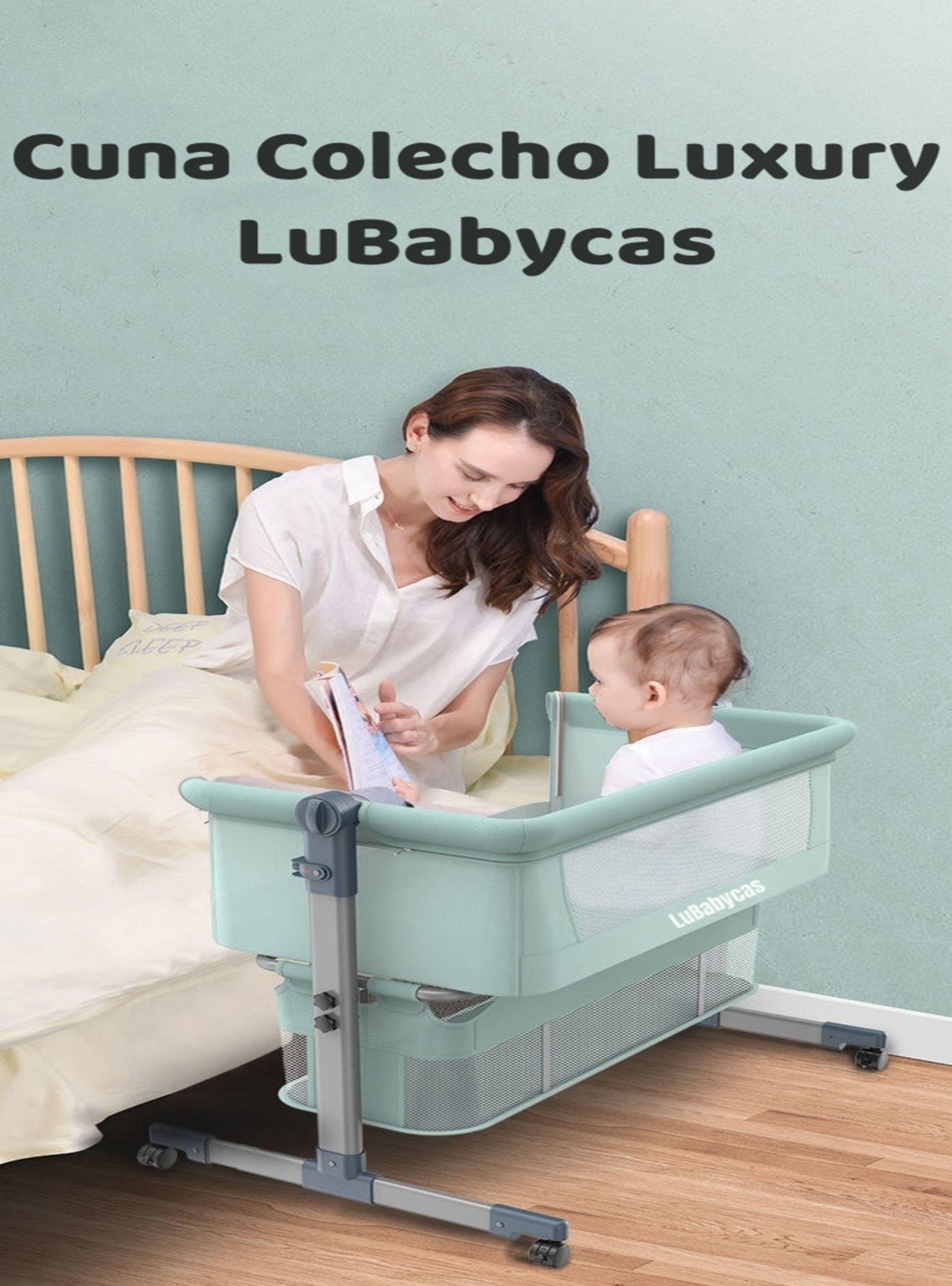 Cuna Colecho Bebé Con Mosquitero Verde Lubabycas-2