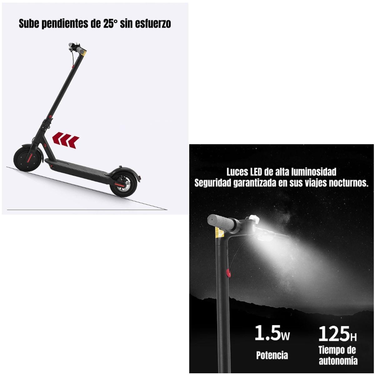 Scooter Adulto Eléctrico Con APP Plegable 30KM Negro Speed-6