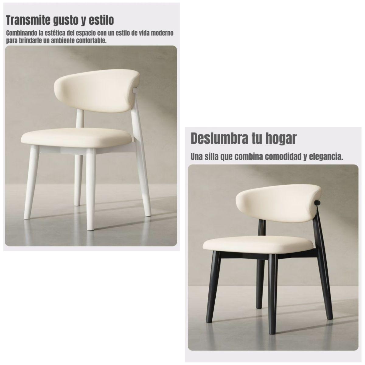 Pack 2 Sillas de Comedor Madera Café Family By LuBabycas-4