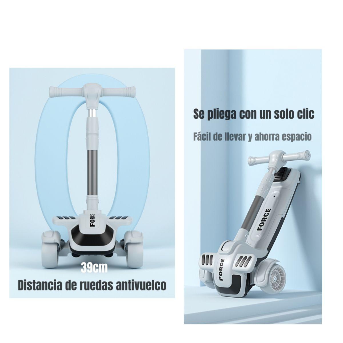 Triciclo Scooter 2 En 1 LuBabycas Azul LuBabycas-4