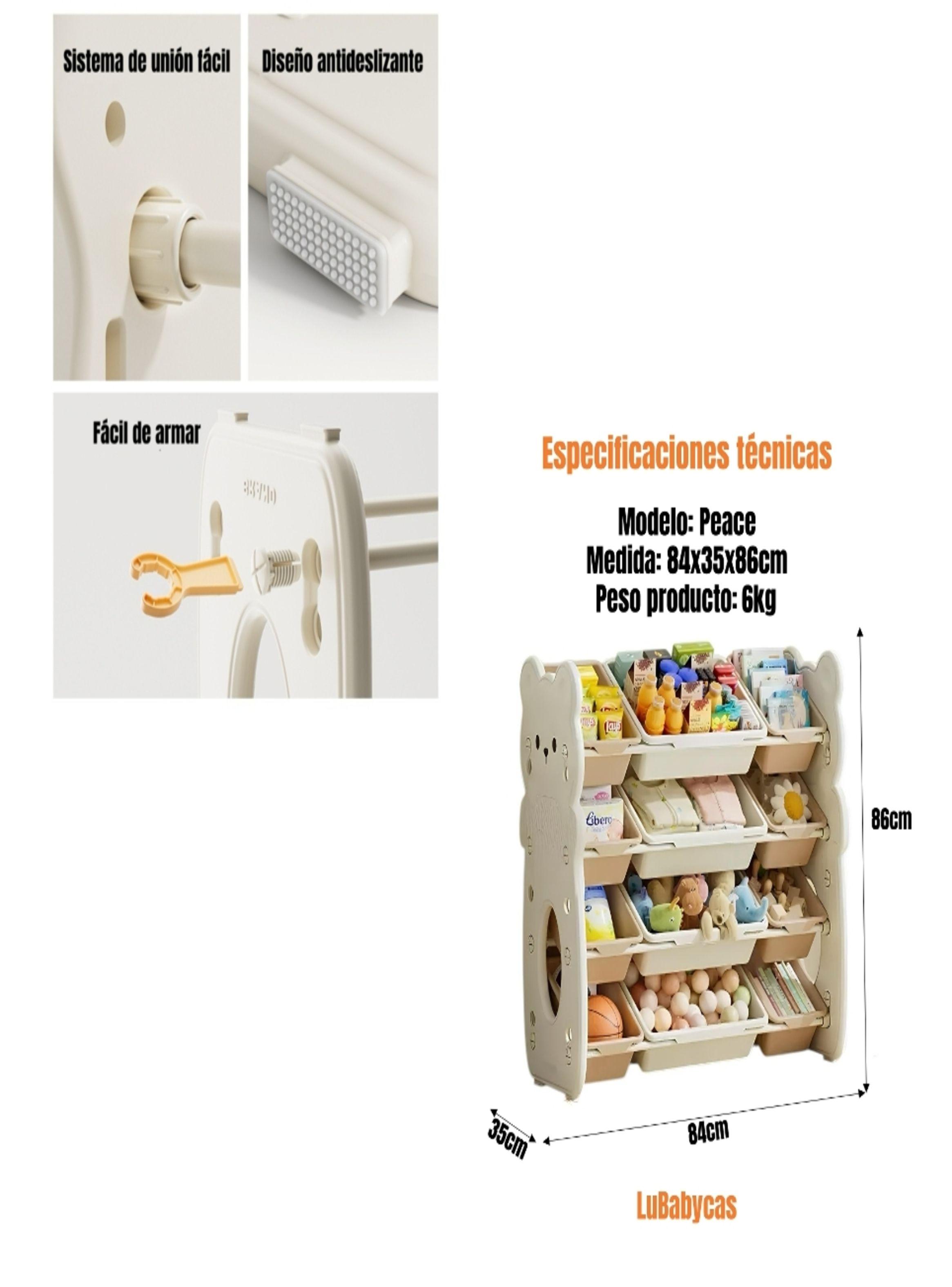 Estante Infantil Organizador De Juguetes Peace LuBabycas-8