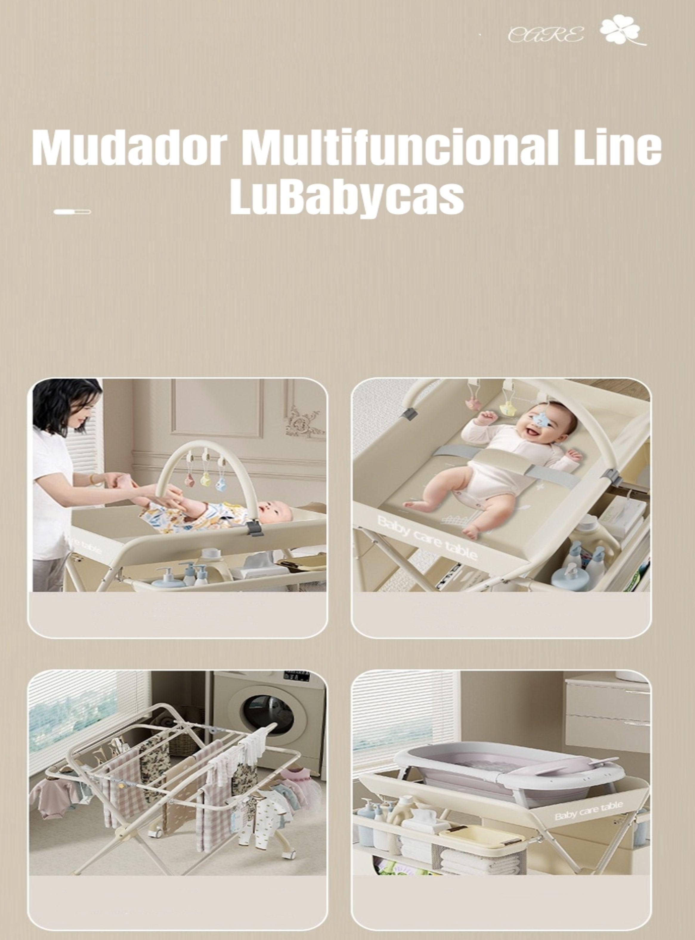 Mudador De Pañales Plegable Regulable Canasto Line LuBabycas-2