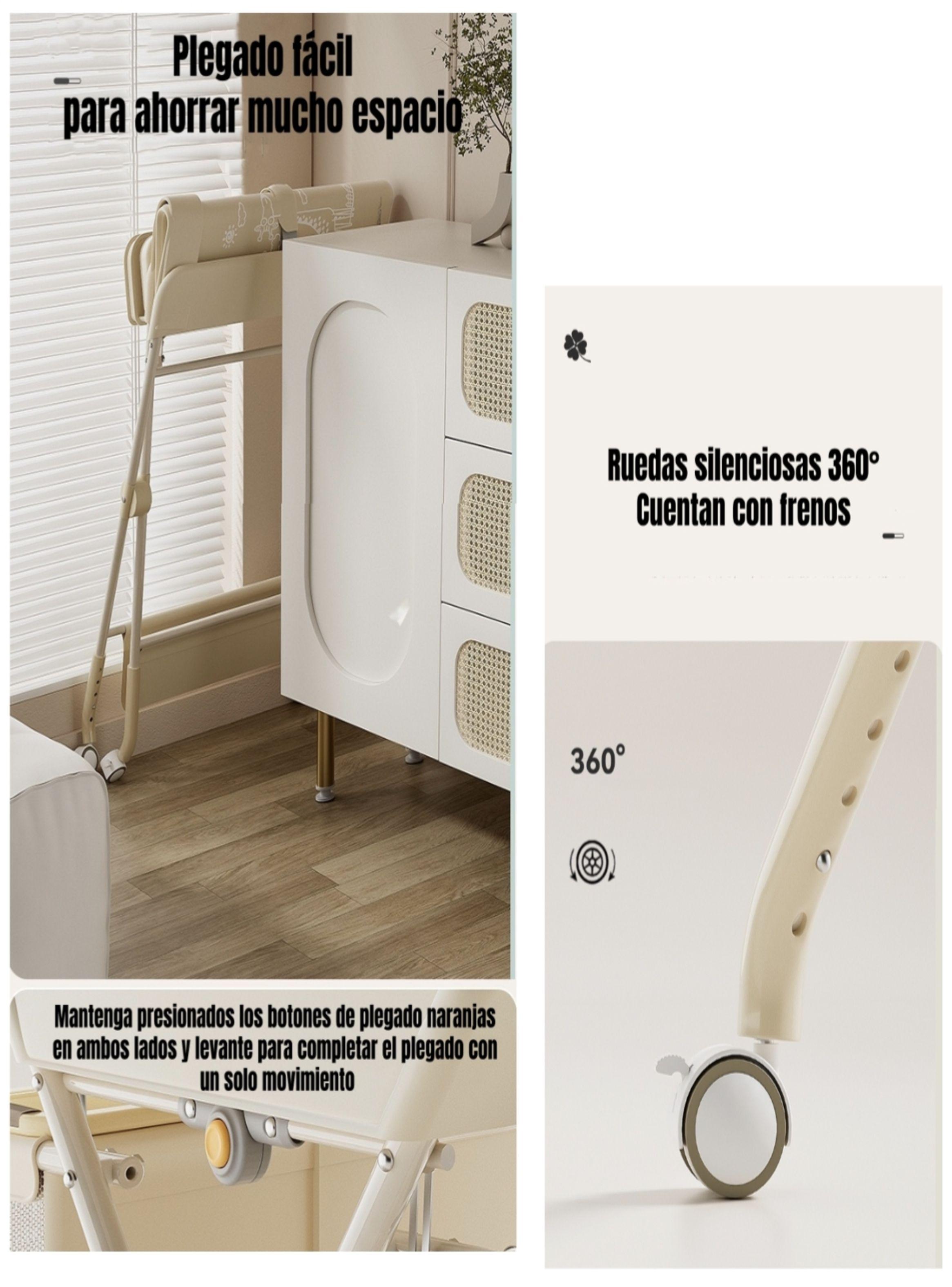 Mudador De Pañales Plegable Regulable Canasto Line LuBabycas-6