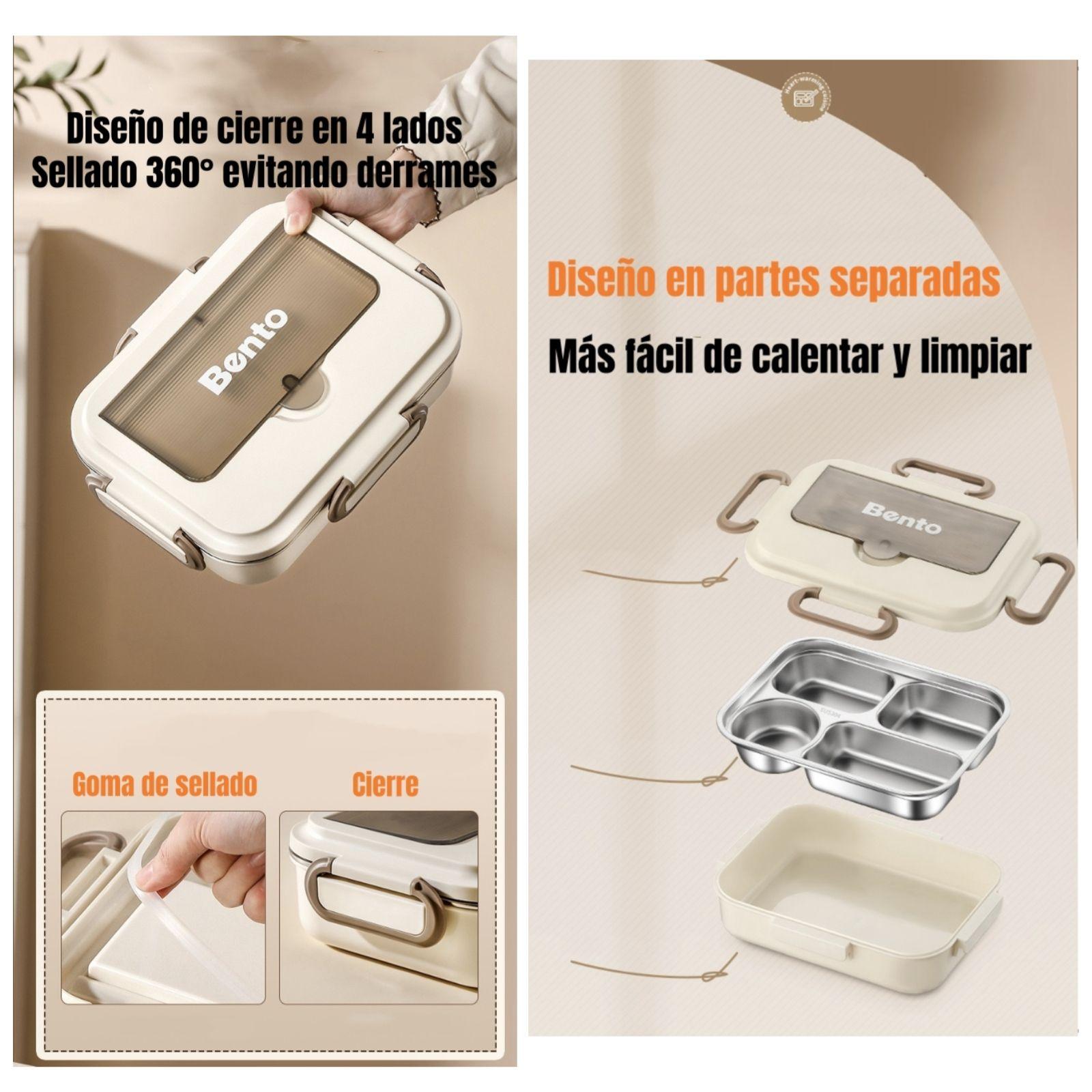 Lonchera Fiambrera Calentadora Con Bolso Térmico LuBabycas-3