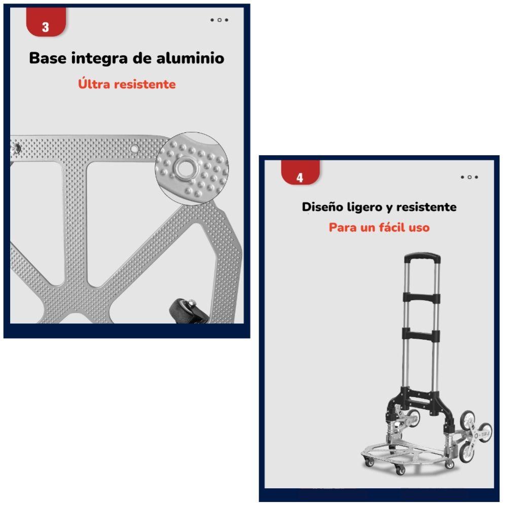Carro De Carga Plegable Con Ruedas Trepadoras LuBabycas-3