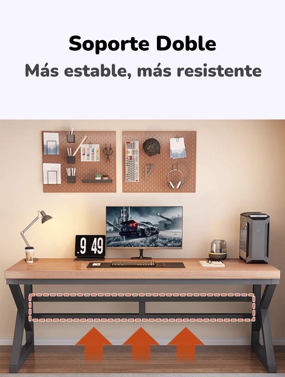Escritorio De Madera Diseño K Snow 140cm LuBabycas-7