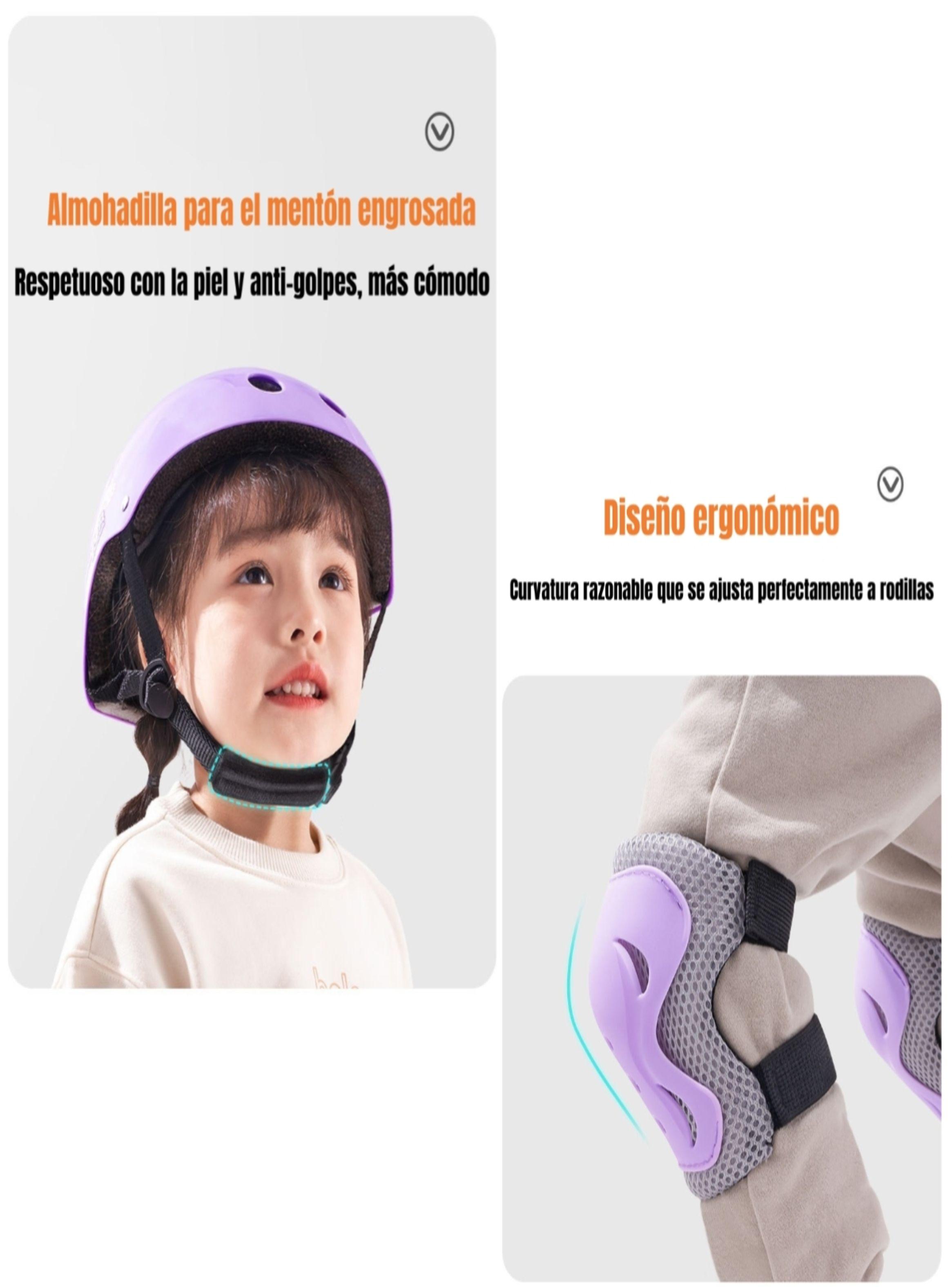Casco Infantil Y Set De Protección 6 Piezas Súper LuBabycas-6
