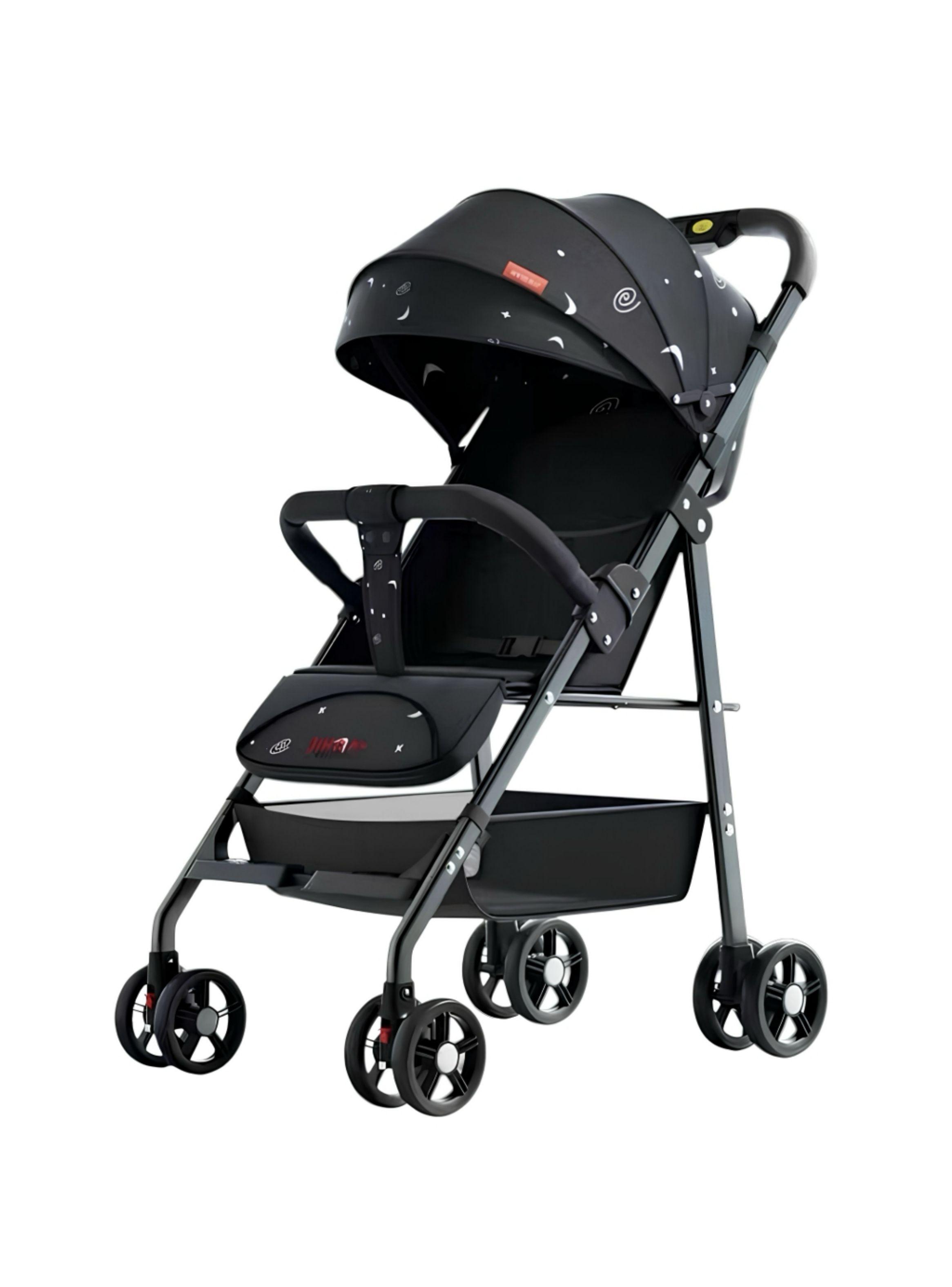 Coche De Paseo Reclinable Liviano Smart Negro LuBabycas-0