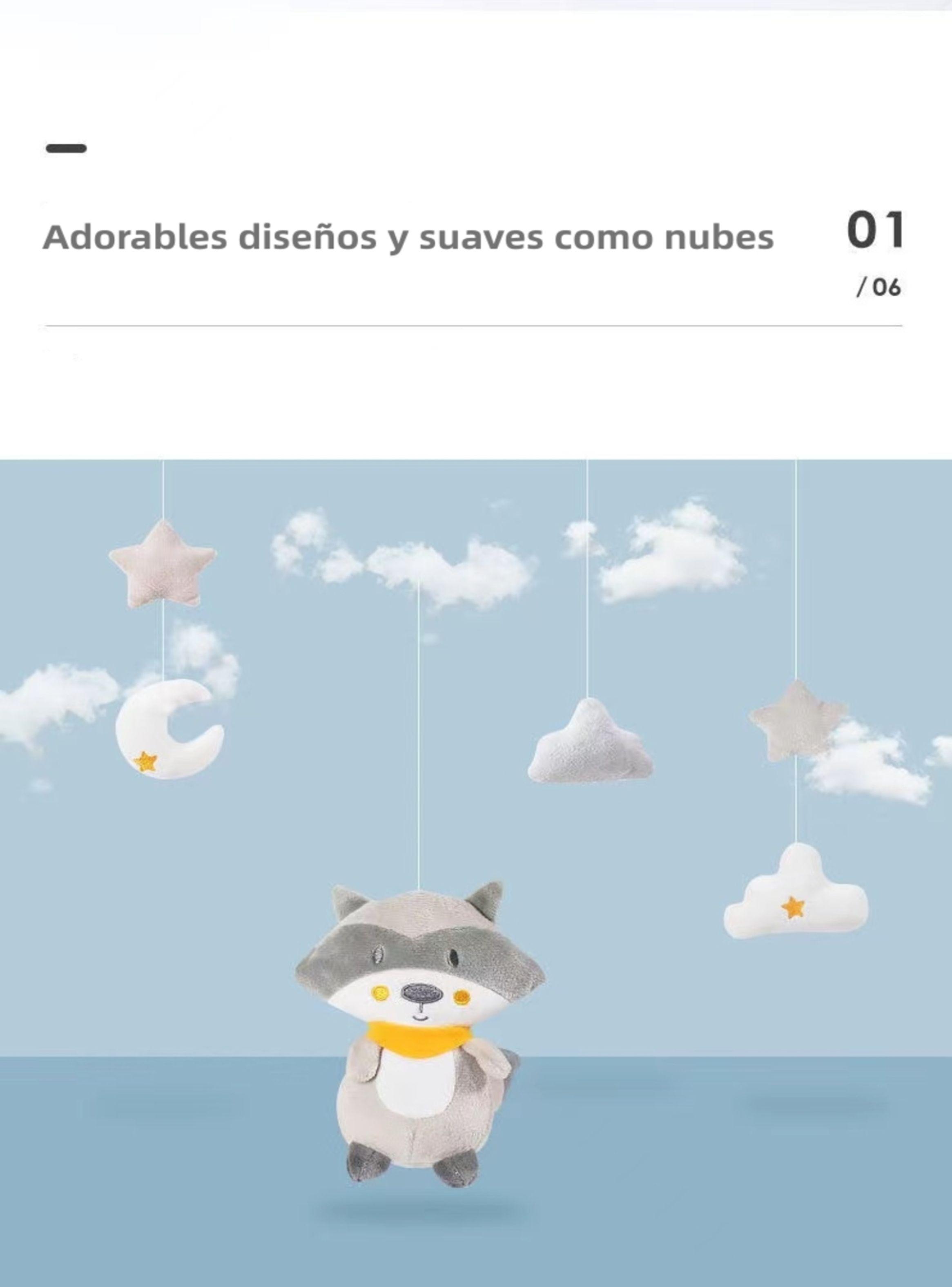 Móvil Musical 360° Con Caja Lubabycas Osito-3