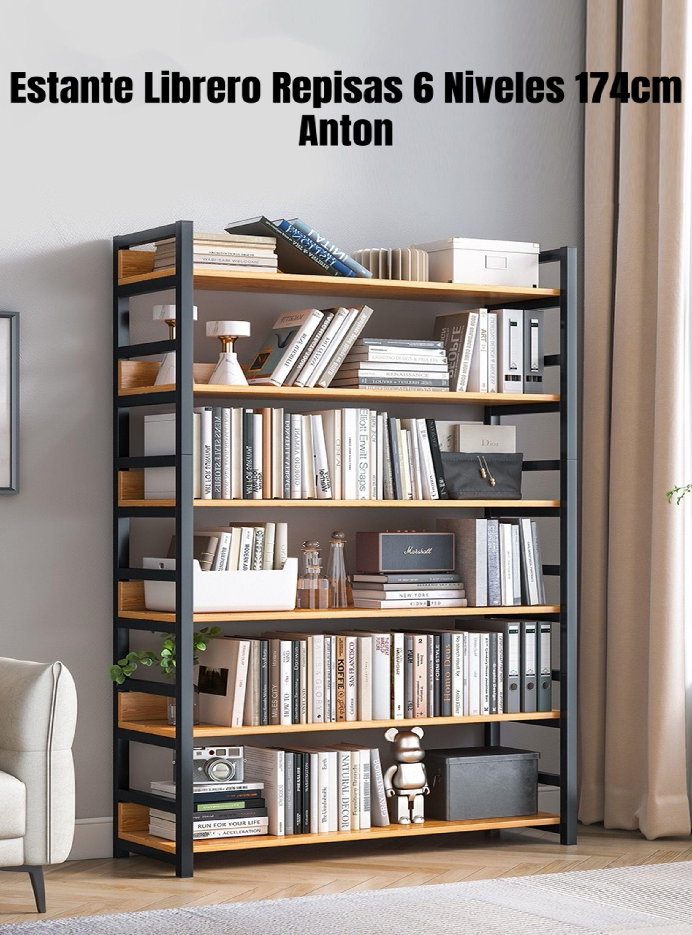 Estantes Librero Repisas De 6 Niveles 174cm Anton-2