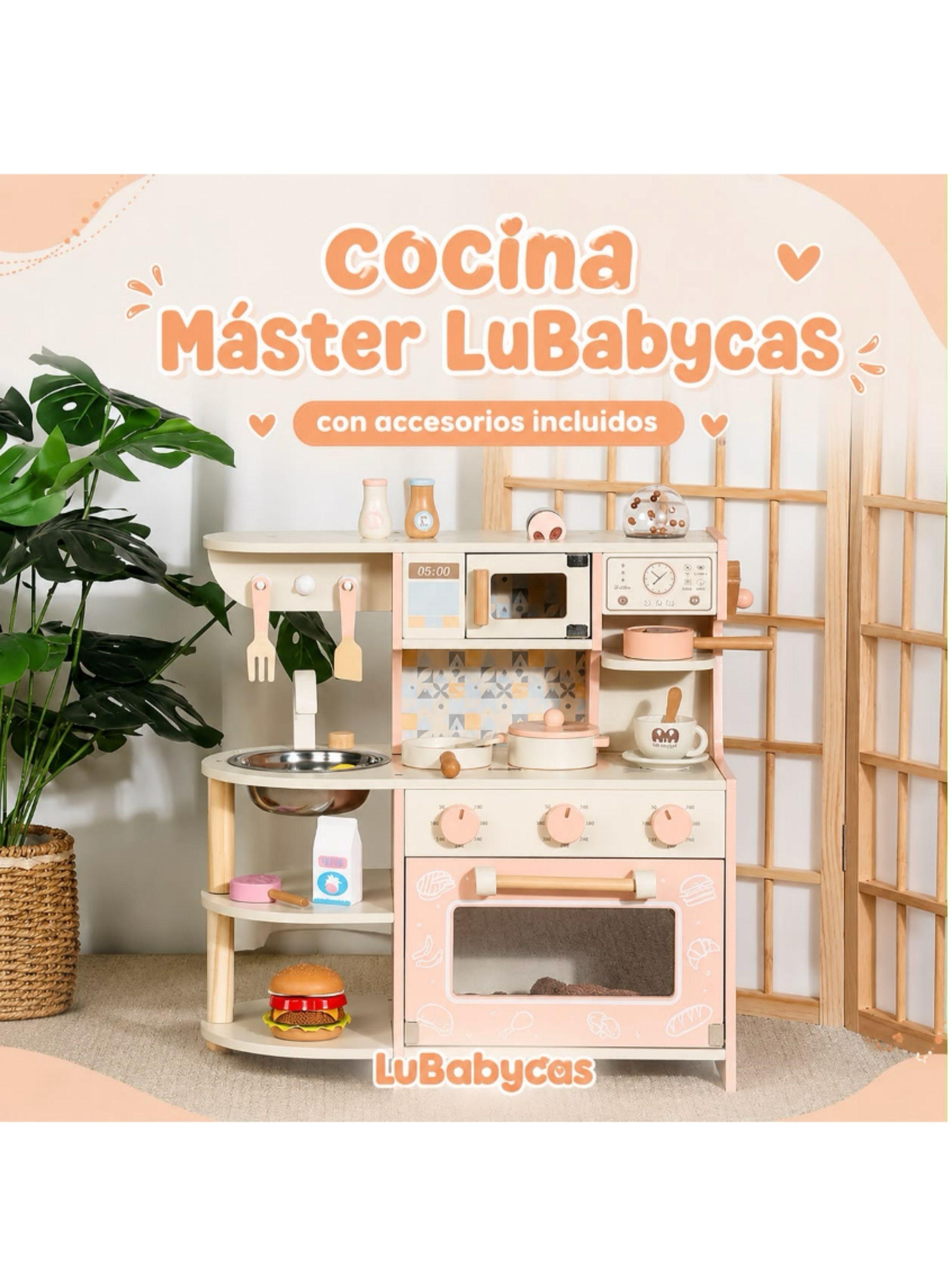 Cocina De Juguete Infantil Niños Madera Master LuBabycas-2