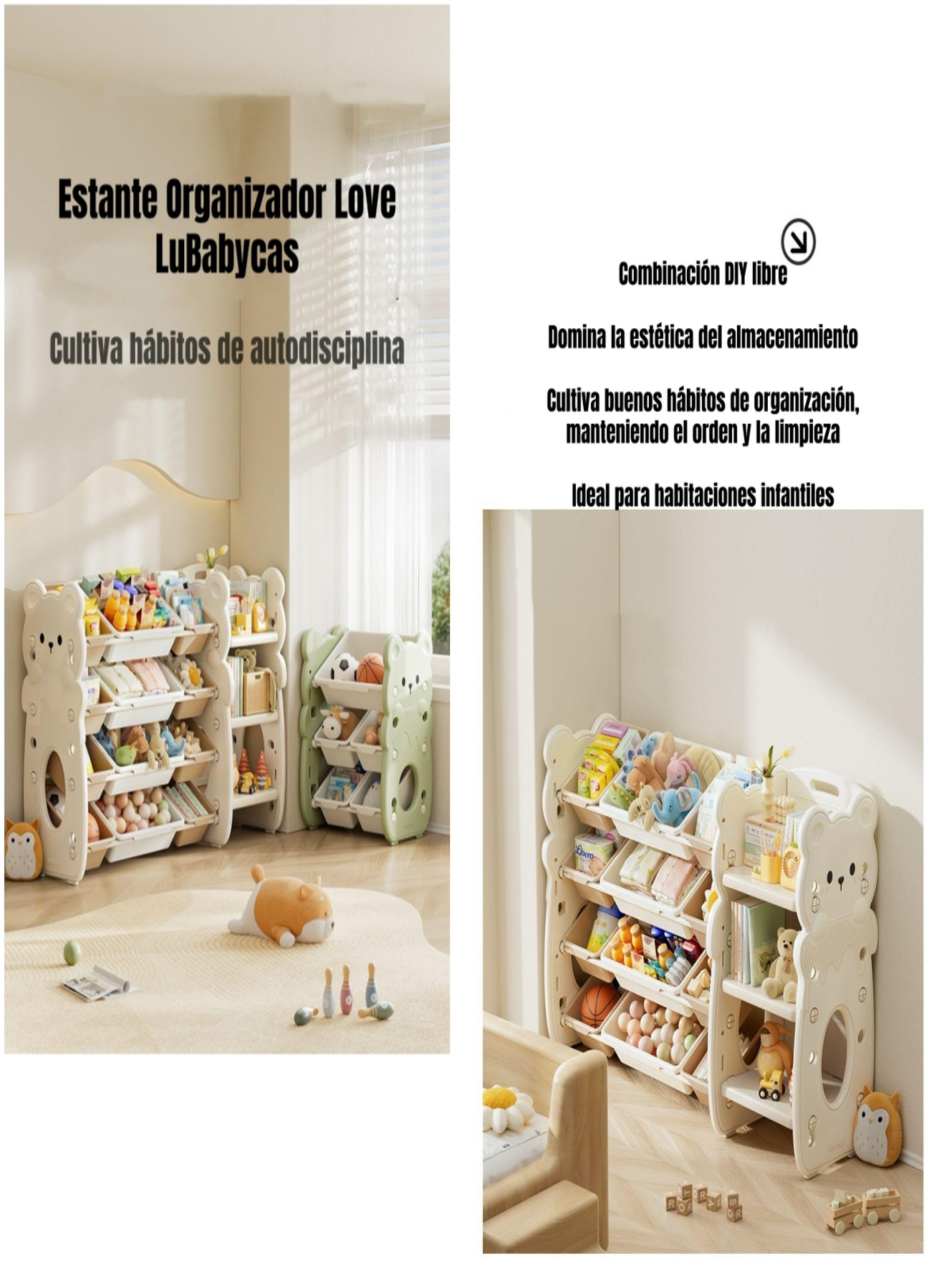 Estante Infantil Organizador De Juguetes Love LuBabycas-2