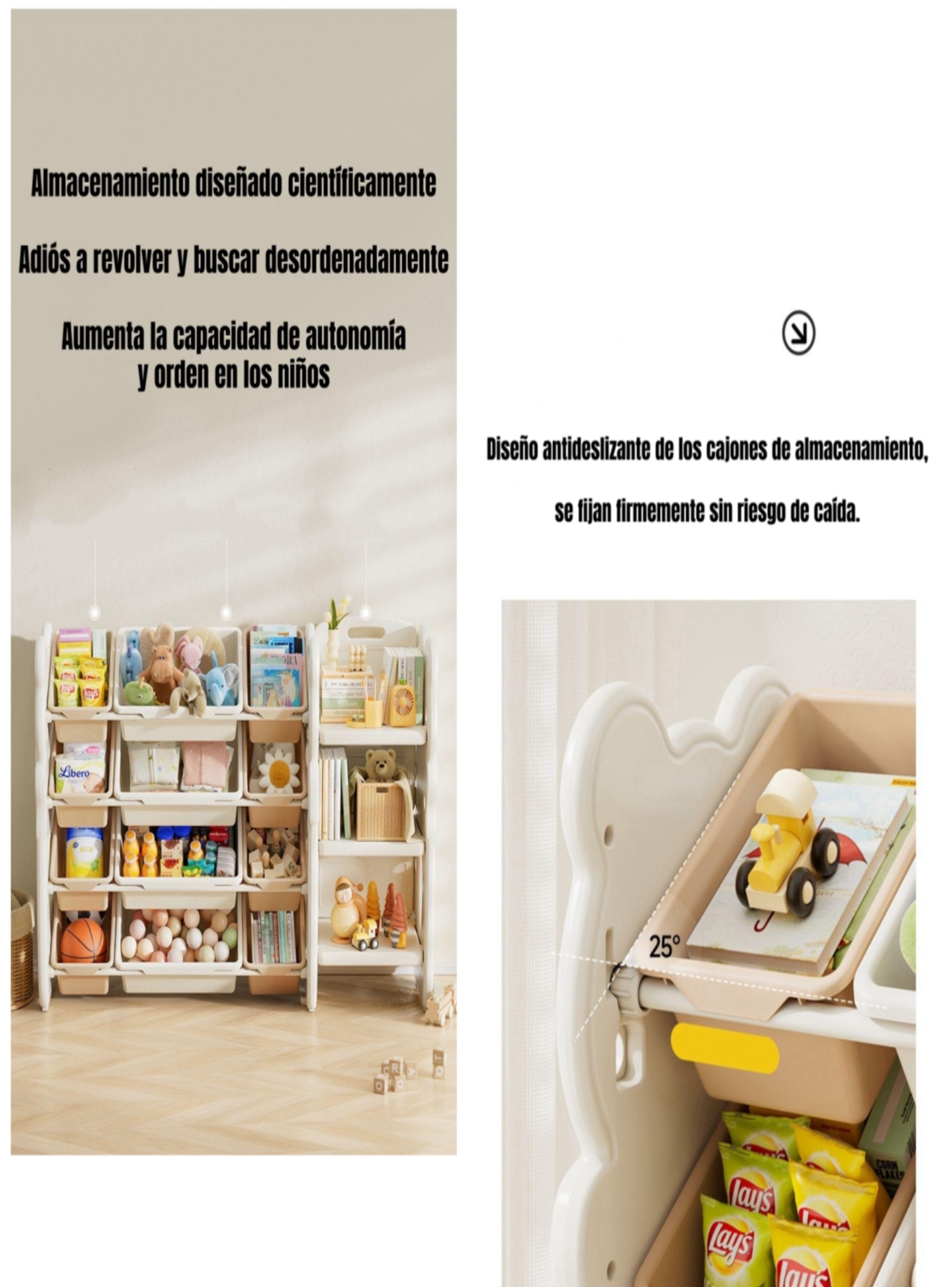 Estante Infantil Organizador De Juguetes Love LuBabycas-5