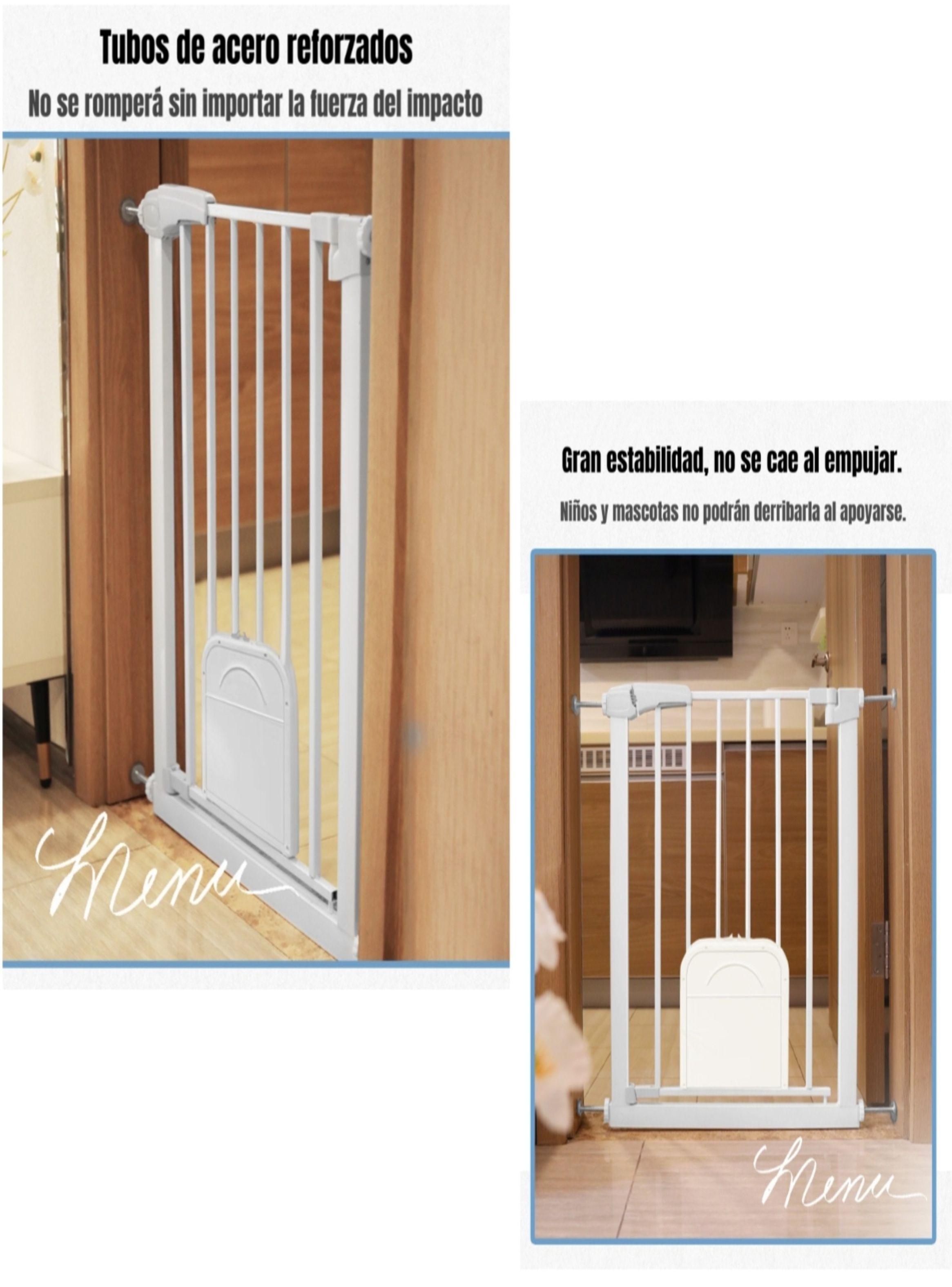 Puerta Seguridad Bebé Puertita Mascota 77-102cm LuBabycas-3