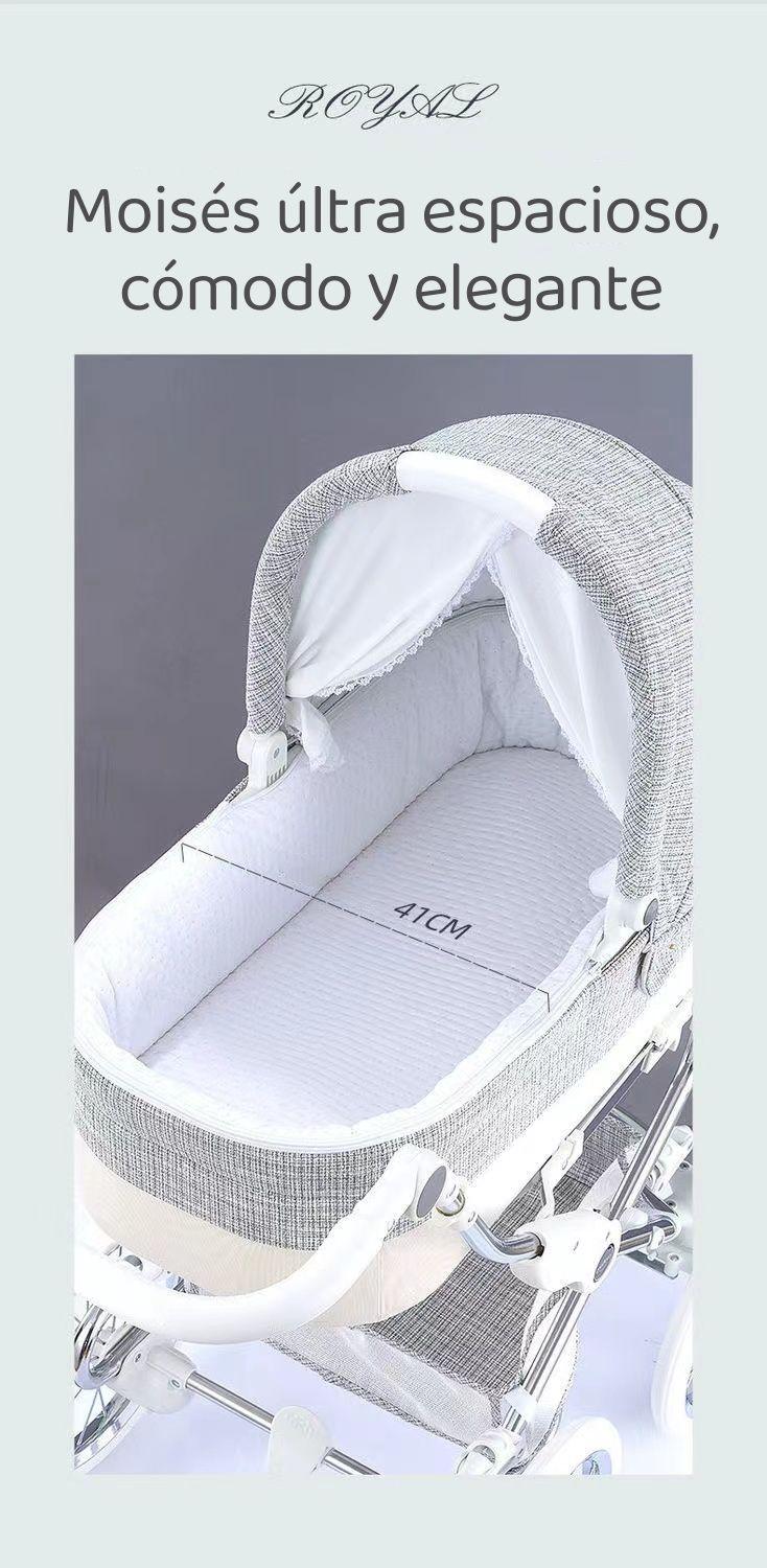 Coche Lujoso Royal De Coolbaby 2 Piezas Gris By Lubabycas-6