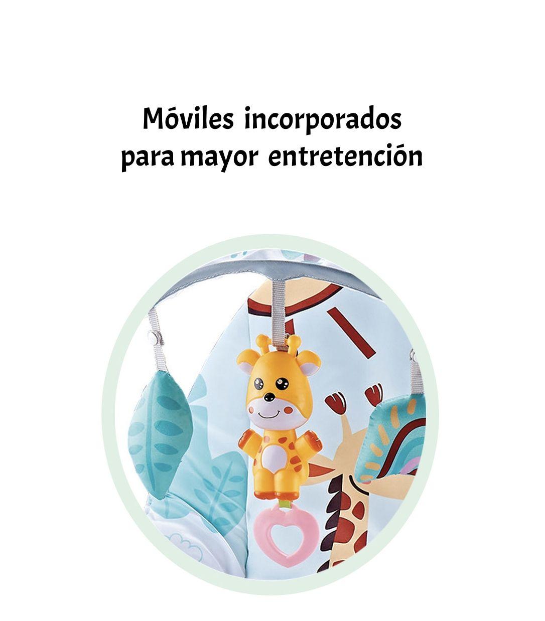 Mecedora Bebé Silla Nido Musical Vibración Rosada LuBabycas-4