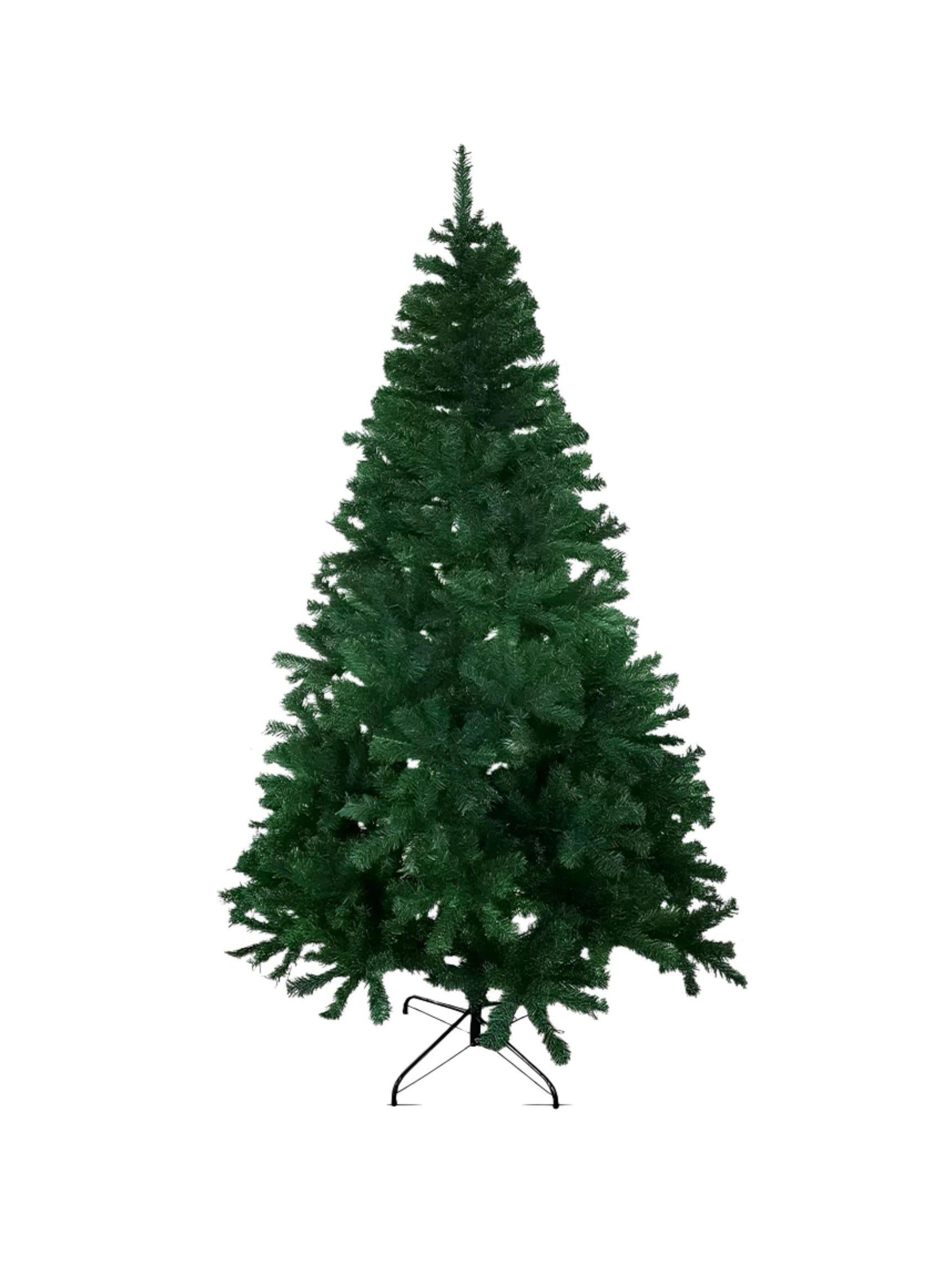 Árbol De Navidad Pino Verde Con Base Metal 180cm LuBabycas-0