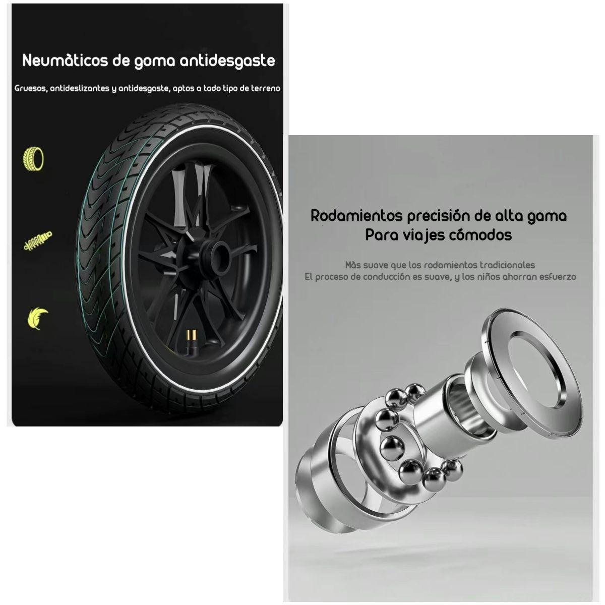 Bicicleta De Equilibrio 3-8 Años Aro 14 Negra LuBabycas-5