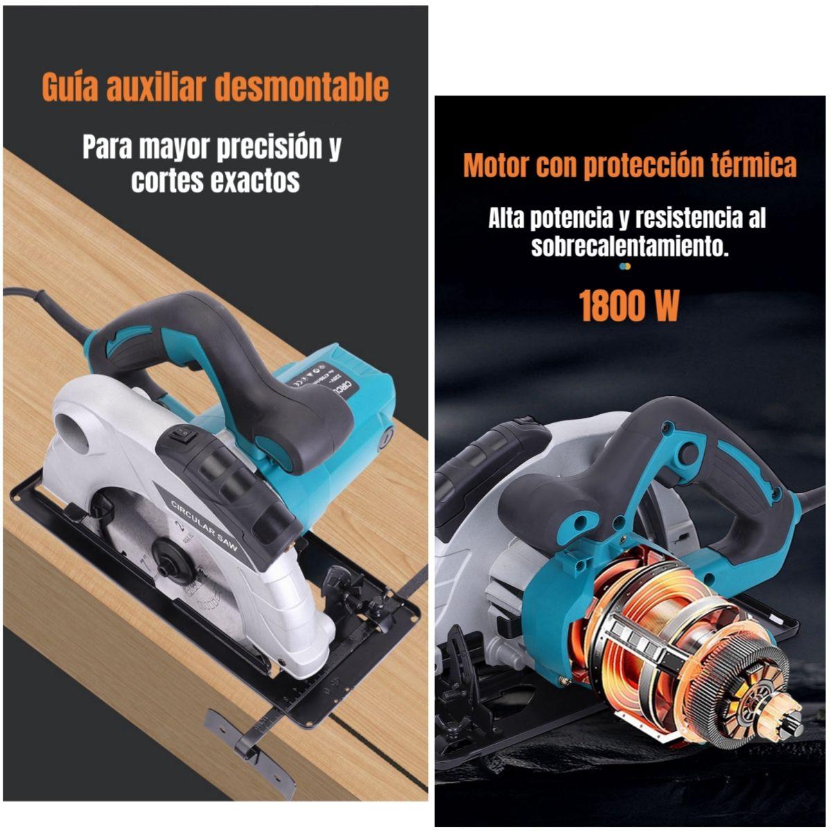 Sierra Circular Eléctrica Con Láser 7-1/4" 1800W G01-2