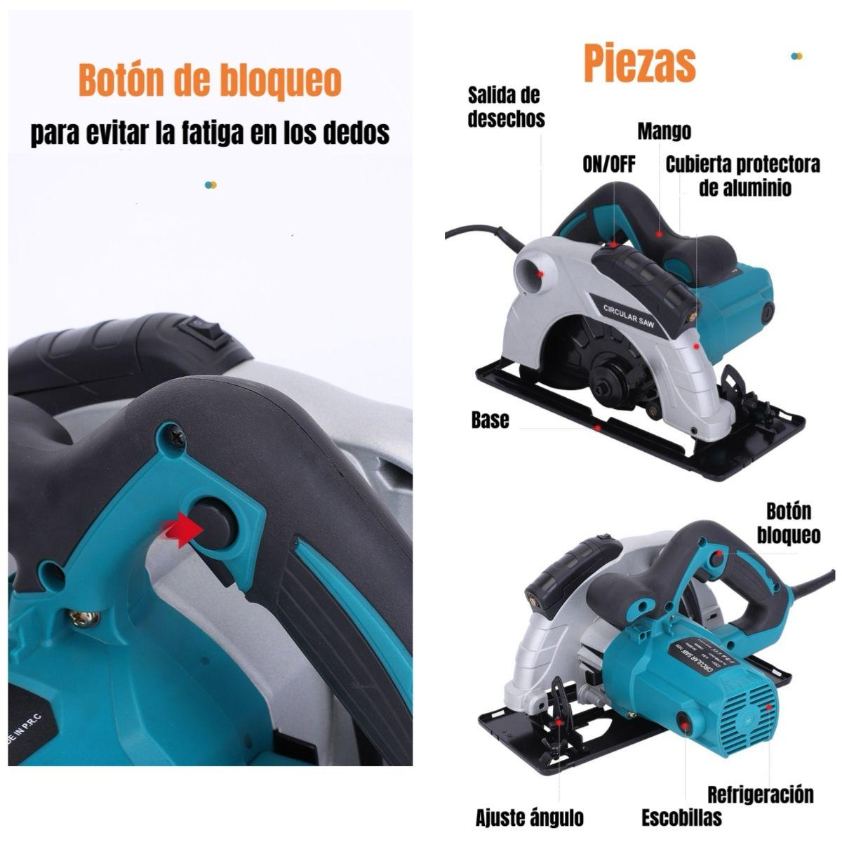 Sierra Circular Eléctrica Con Láser 7-1/4" 1800W G01-5