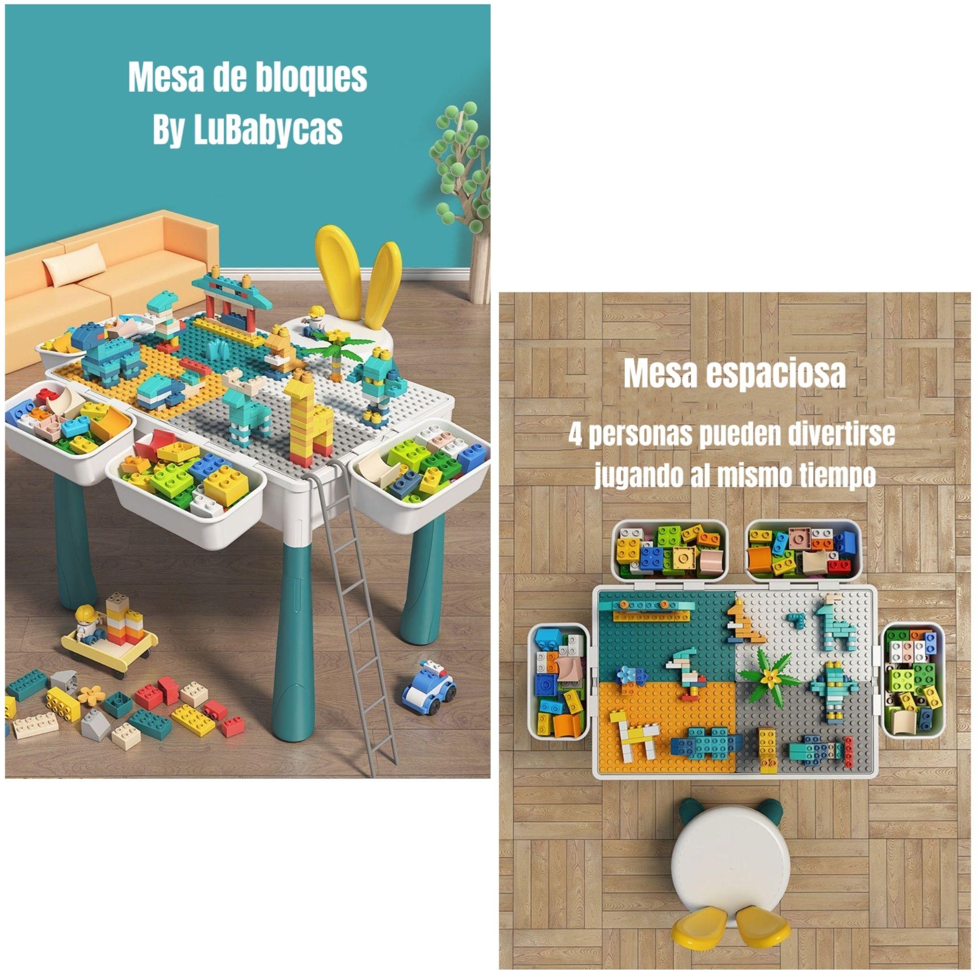 Mesa de Bloques 342 Piezas Y 2 Sillas By LuBabyacs-2