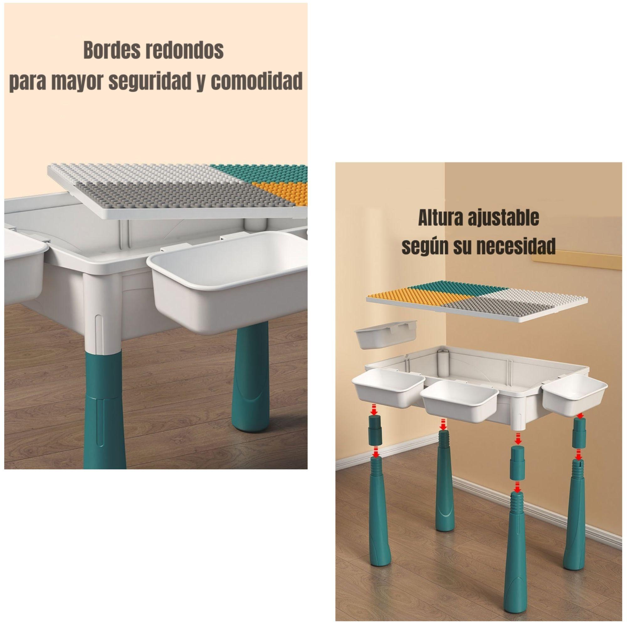 Mesa de Bloques 342 Piezas Y 2 Sillas By LuBabyacs-3