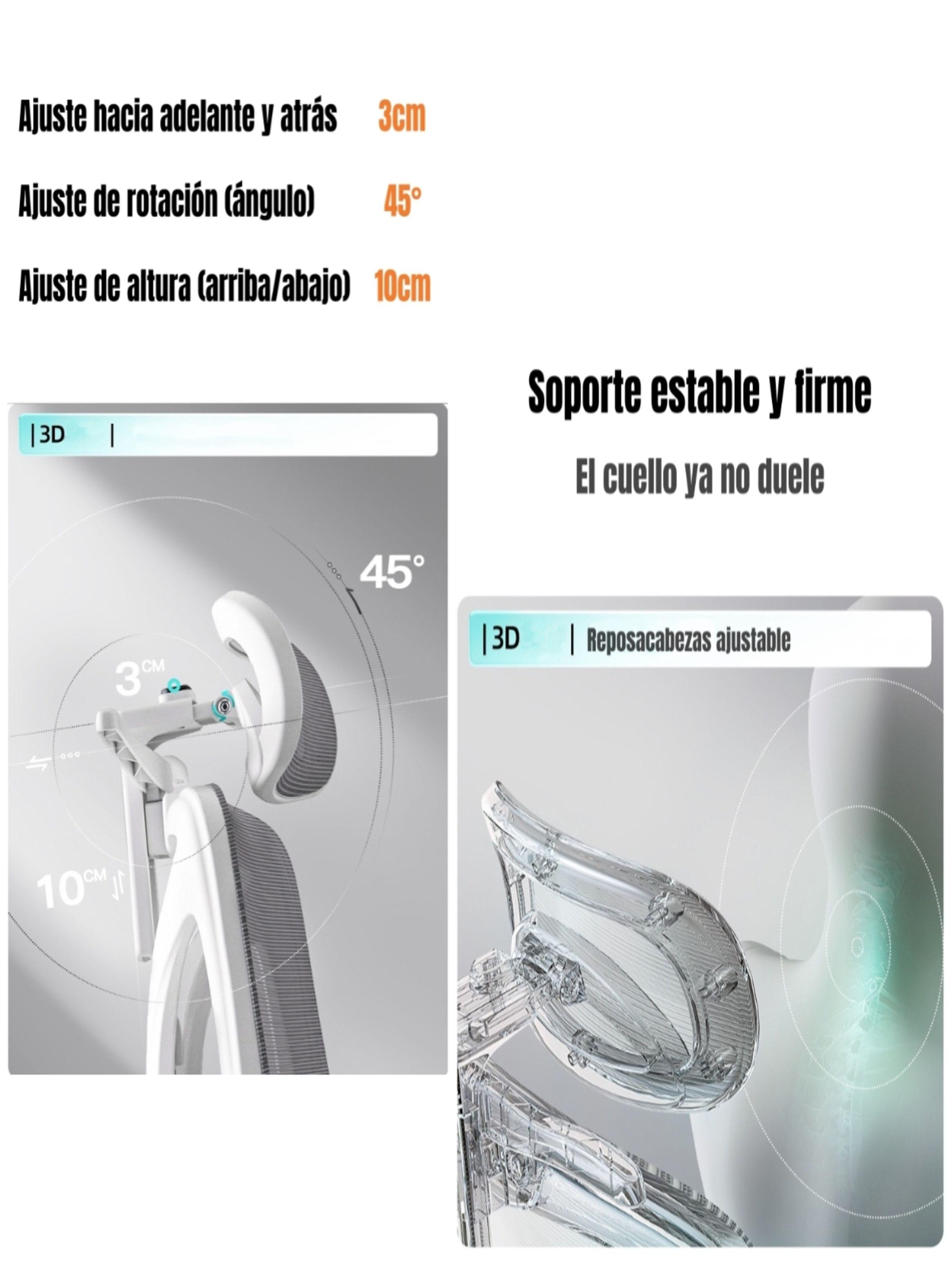 Silla de Escritorio W205 Con Apoya Pies Negra LuBabycas-5