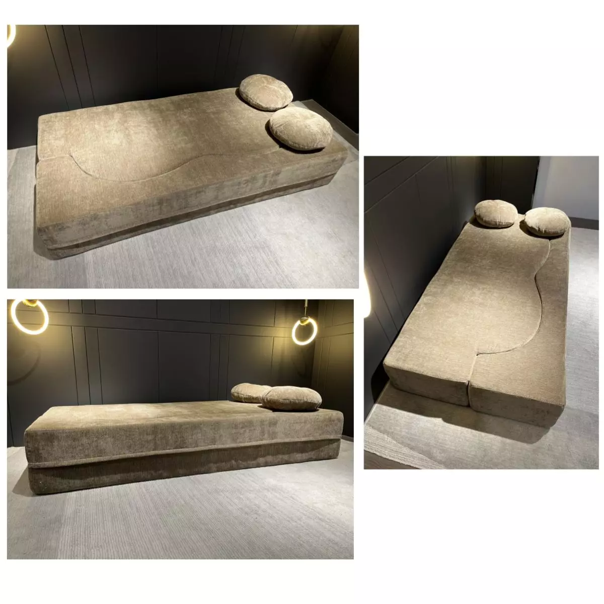 Sillon Sofa Cama Comprimido Combinable 200cm K25 Café-2