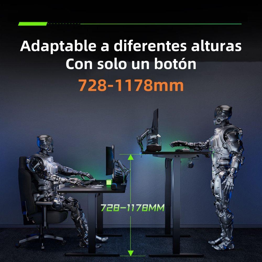 Escritorio Eléctrico Regulable Warrior 140cm LuBabycas-2