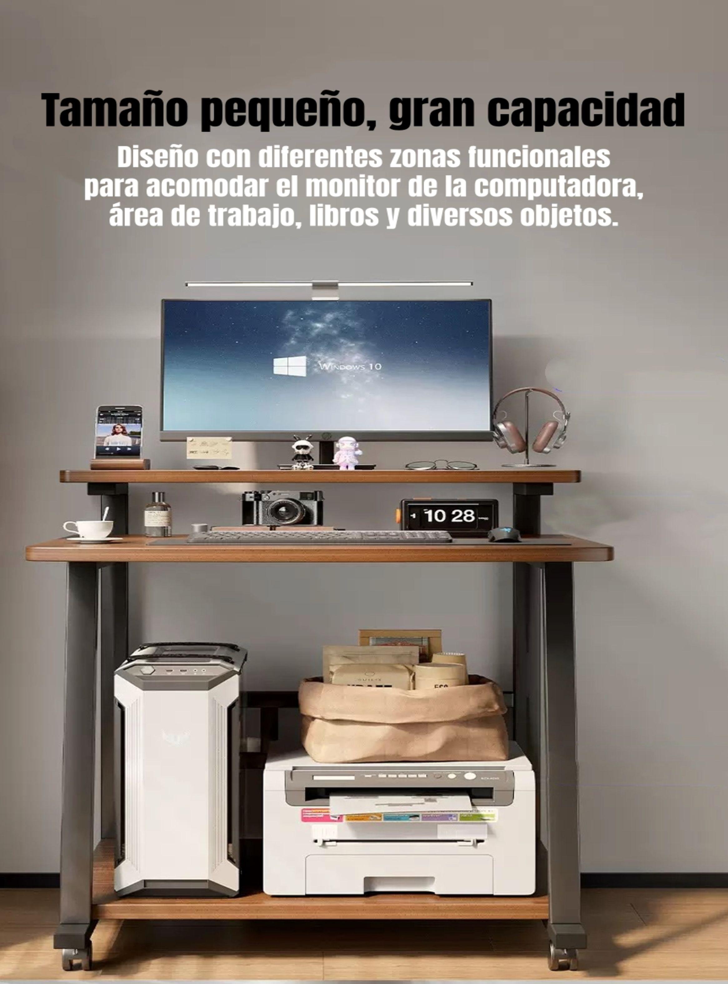 Escritorio Móvil Compacto Con Repisa 80x58x82cm Express-4