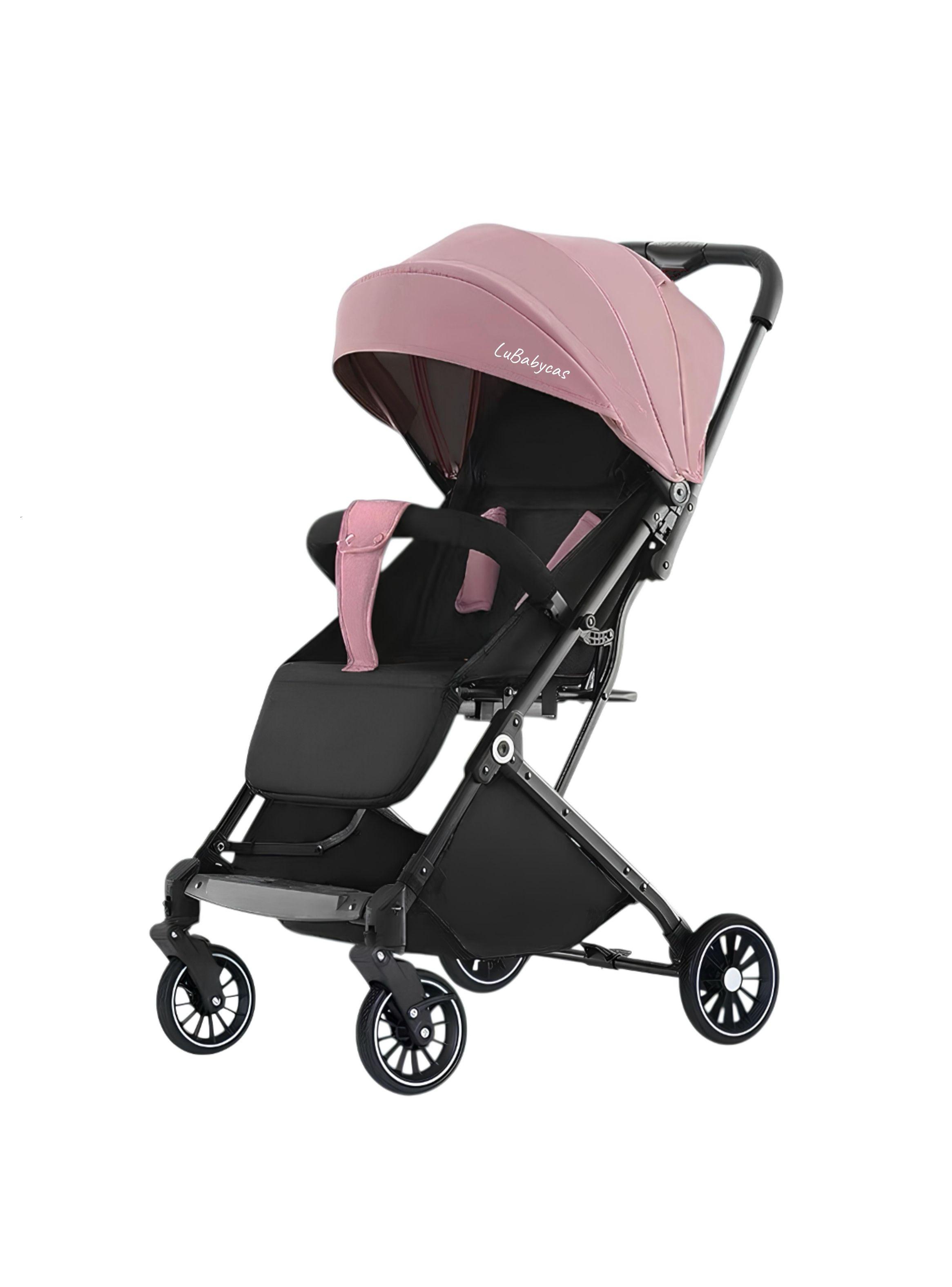 Coche De Paseo Maleta Compacto 0-3 Años Tour Rosa LuBabycas-0