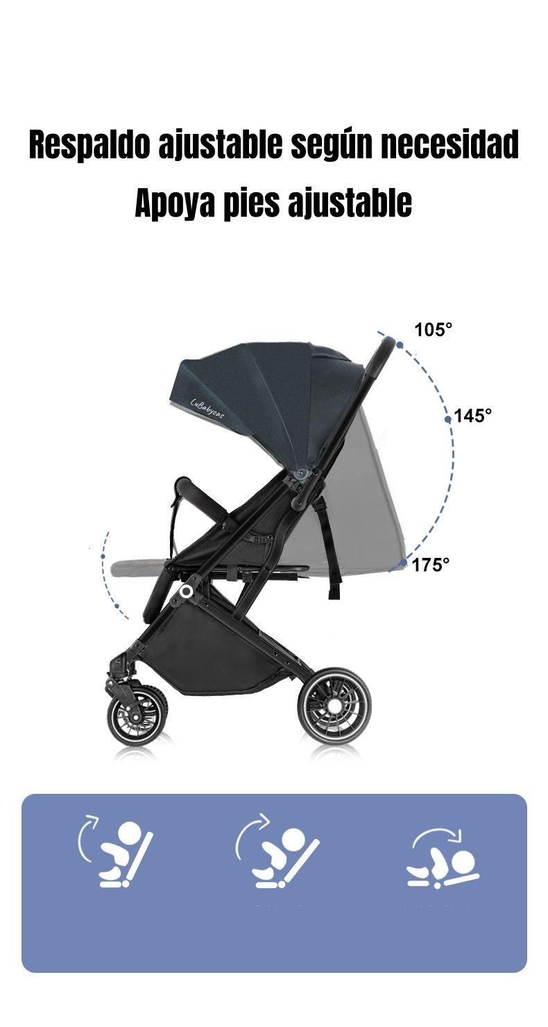 Coche De Paseo Maleta Compacto 0-3 Años Tour Rosa LuBabycas-3