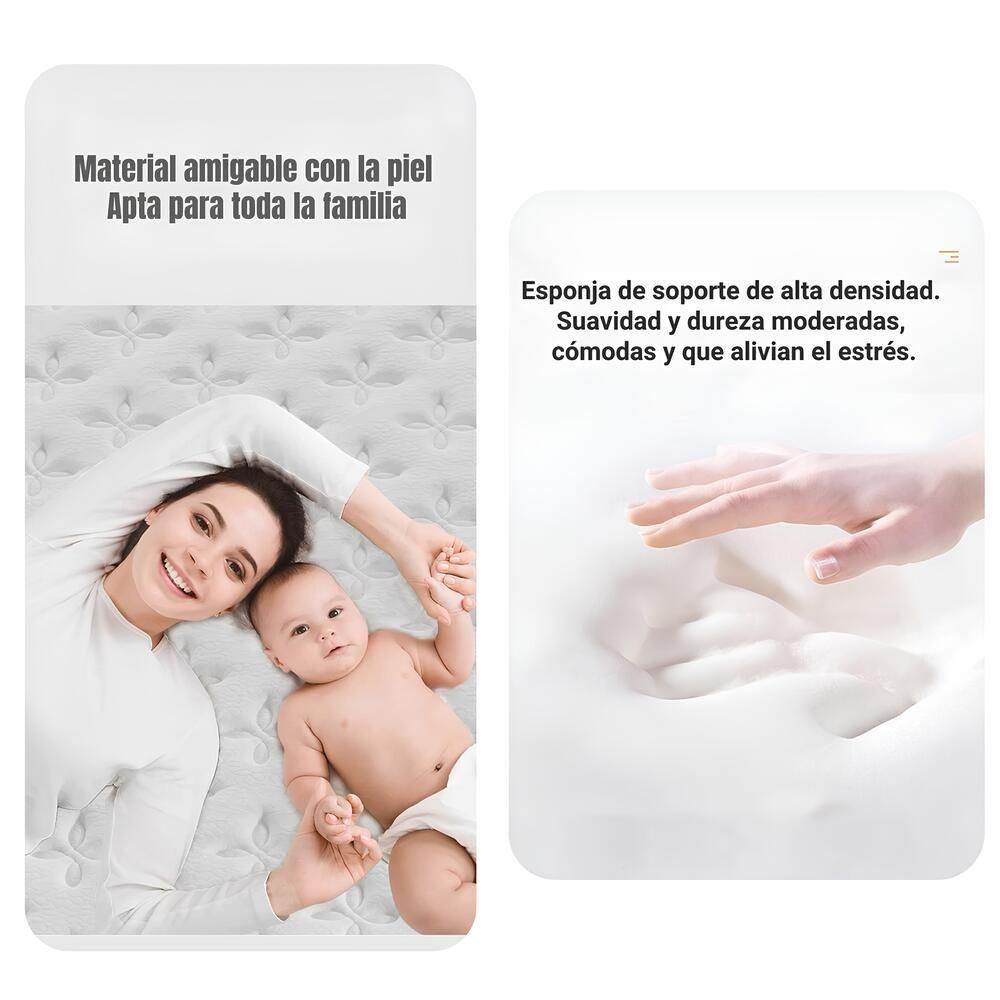 Colchón King Comprimido Nube Pocket 150x200x30cm LuBabycas-4