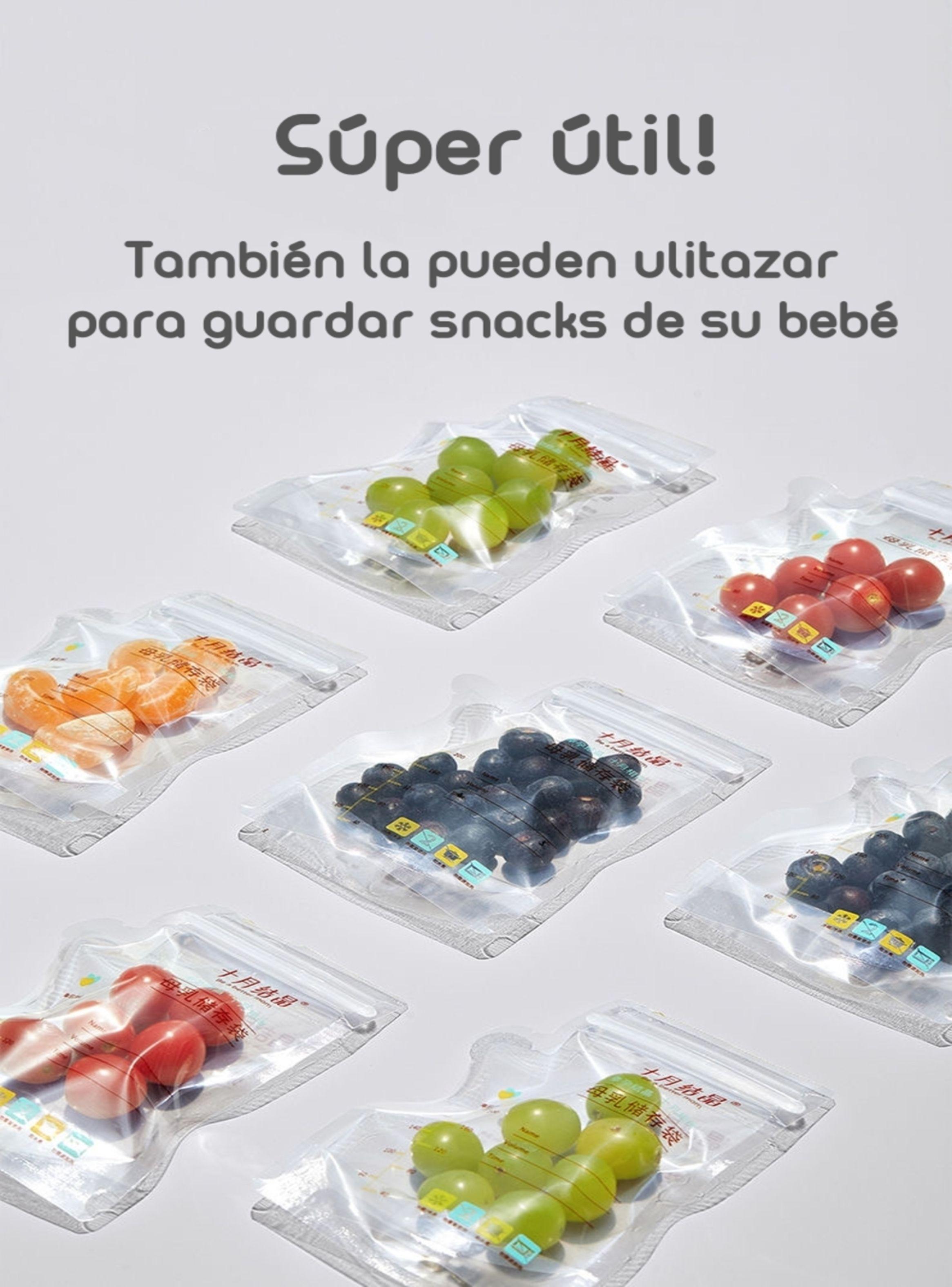 Bolsa Para Leche Maternal 72 Unidades Y 1 Plumón Lubabycas-6