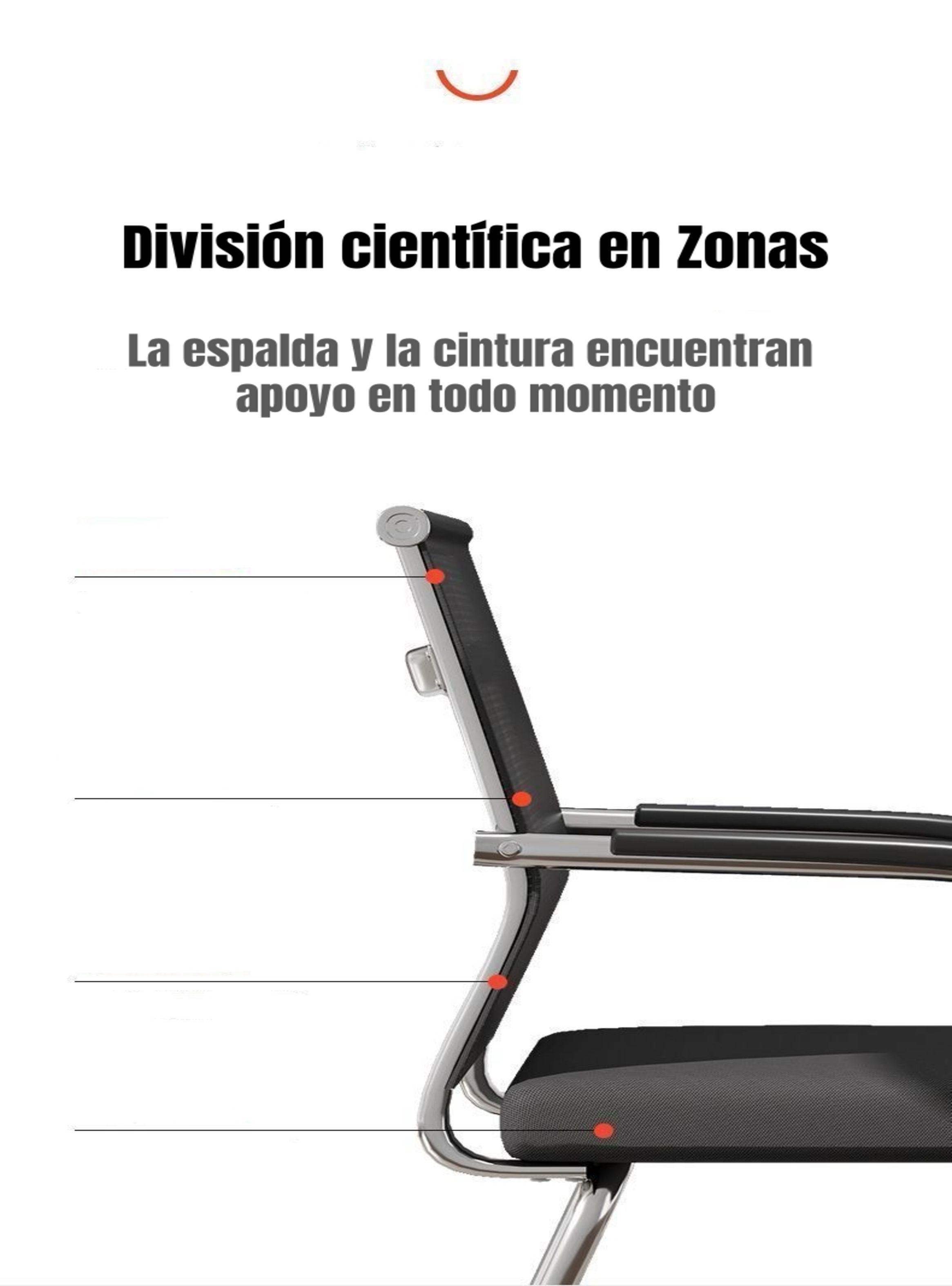 Silla De Escritorio Respaldo Alto Path Negra-2