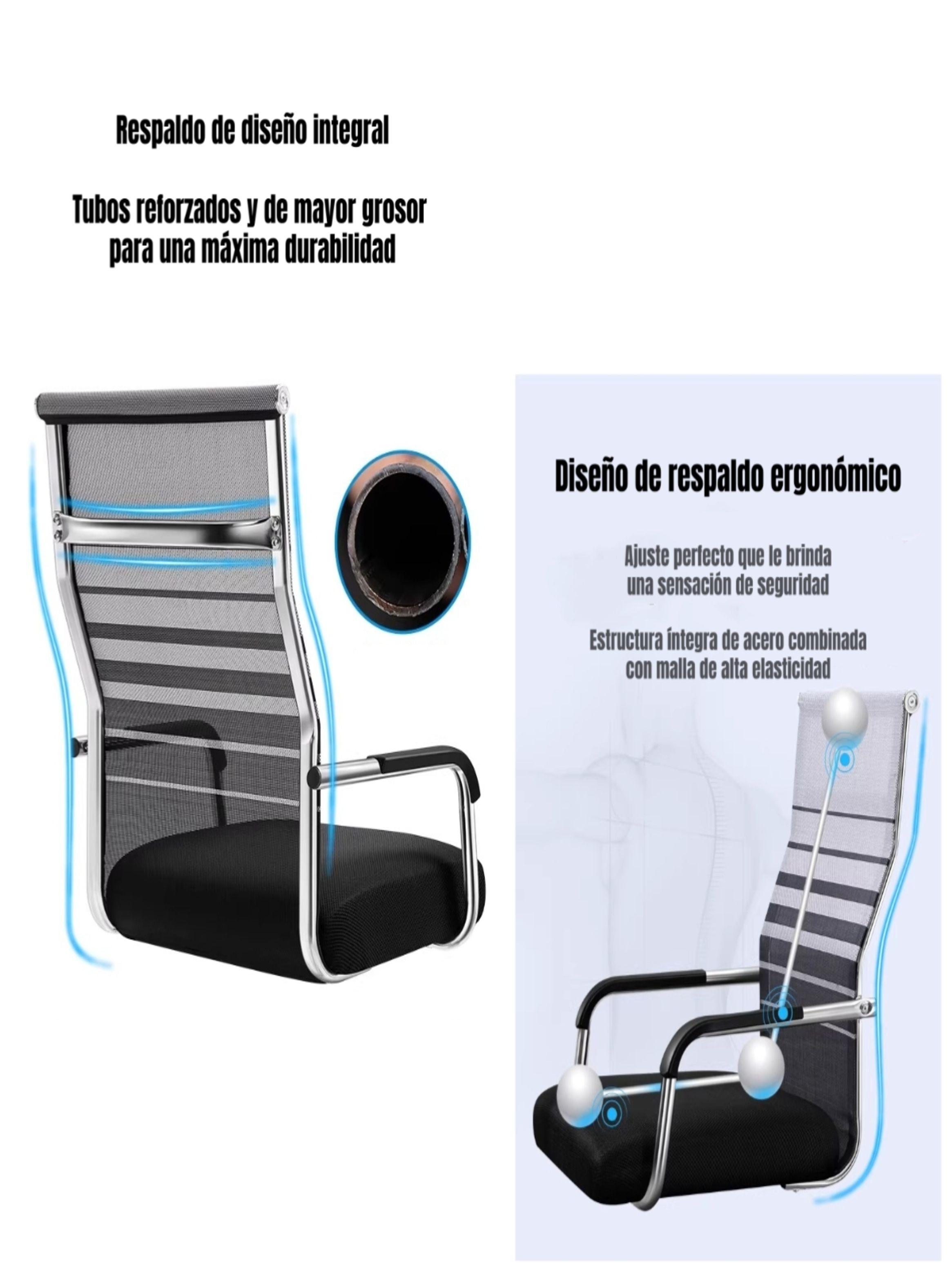 Silla De Escritorio Respaldo Alto Path Negra-3