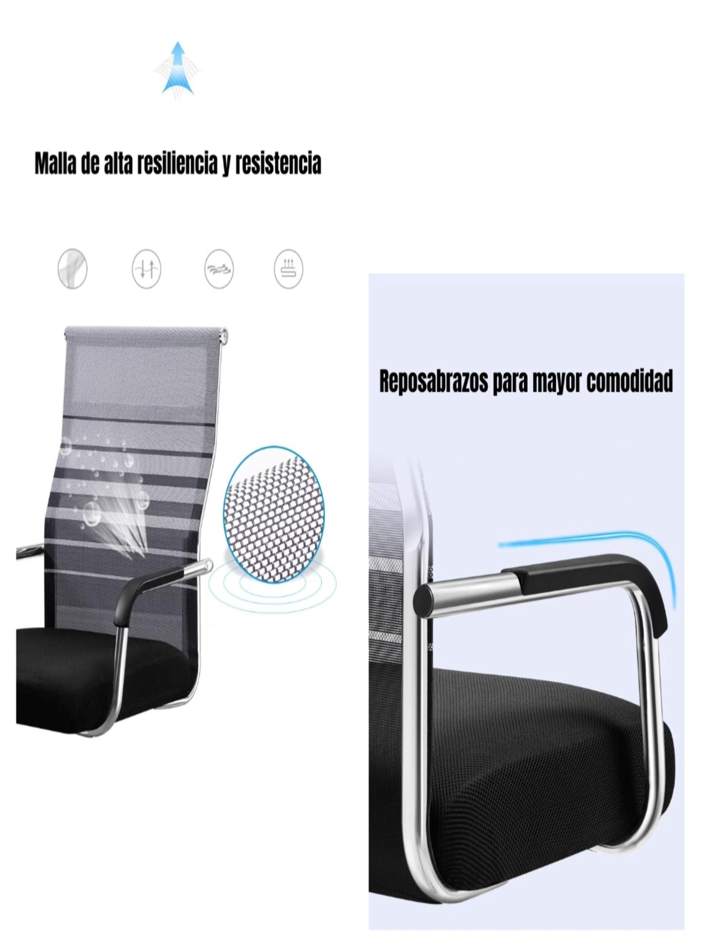 Silla De Escritorio Respaldo Alto Path Negra-4