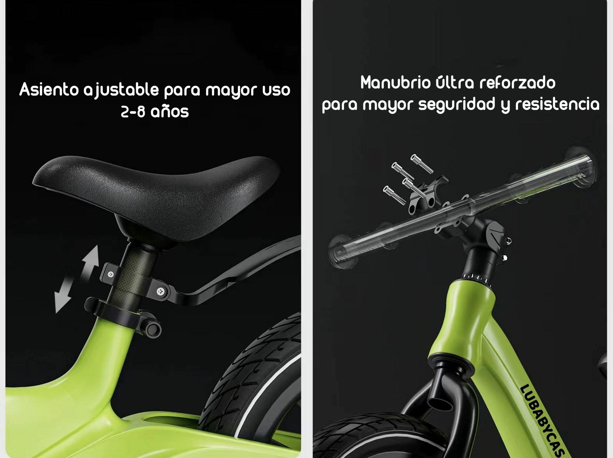 Bicicleta De Equilibrio Aprendizaje 2-8años Lubabycas Blanca-2