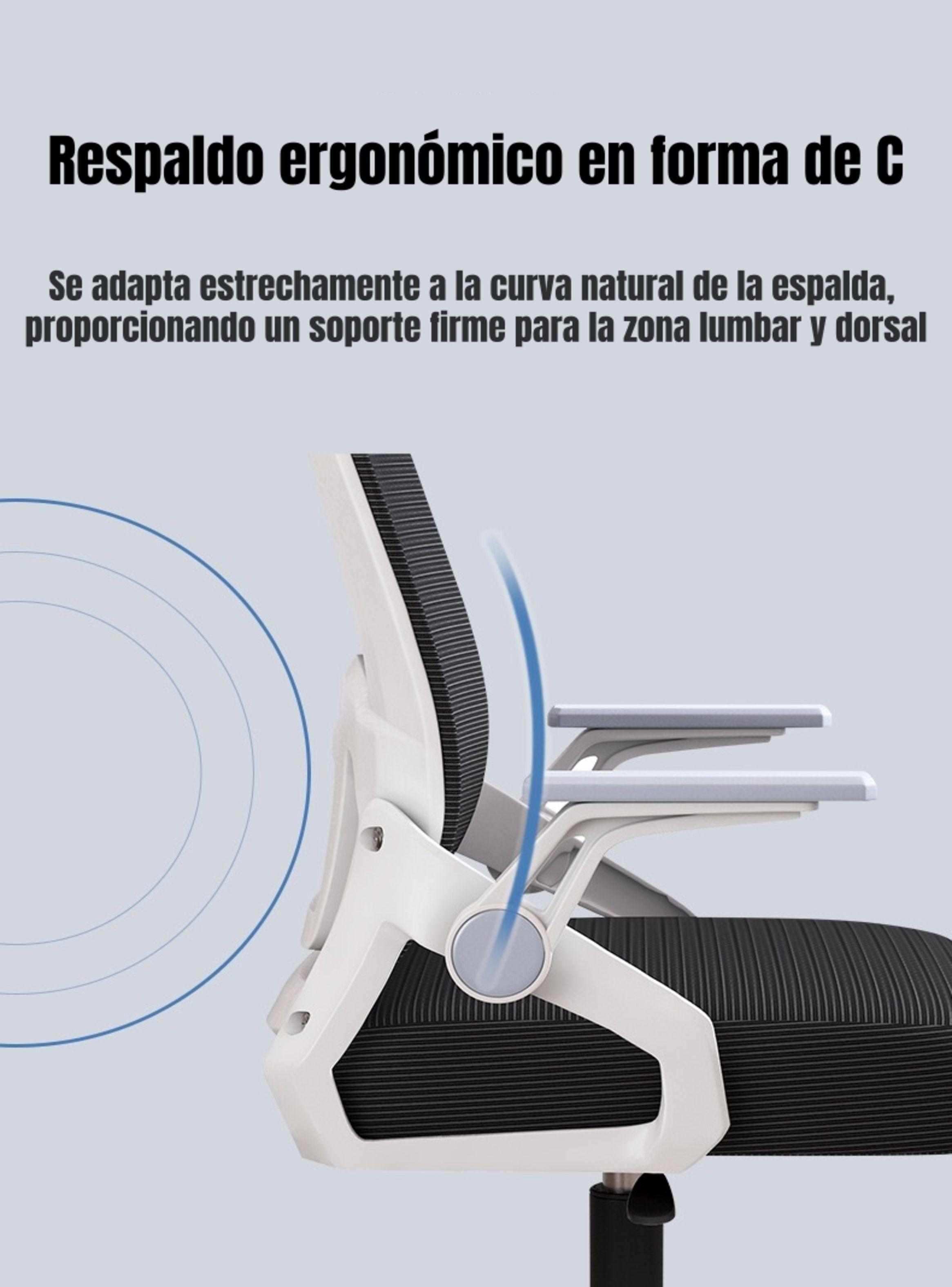 Silla De Escritorio Con Apoyacabeza Grand Negra-6