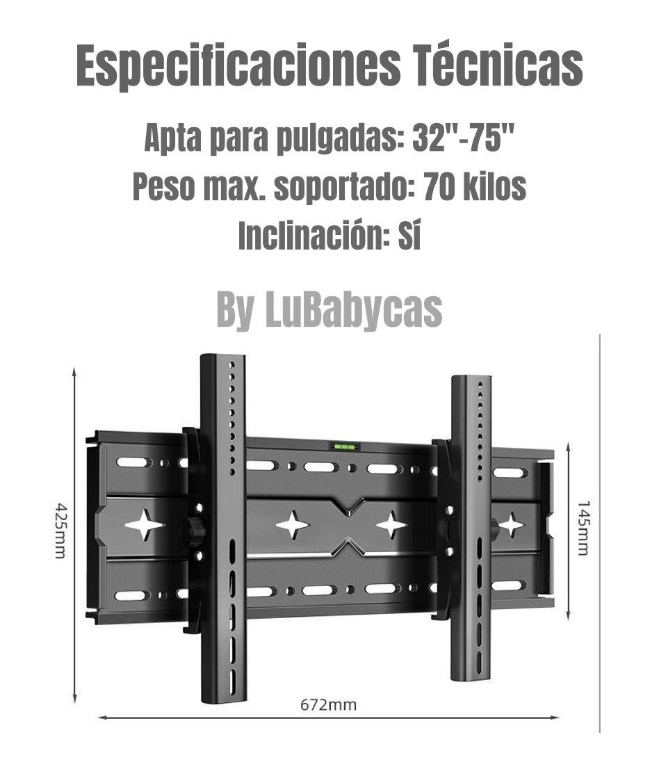 Soporte TV Reclinable Con Nivel 32" A 75" By LuBabycas-7