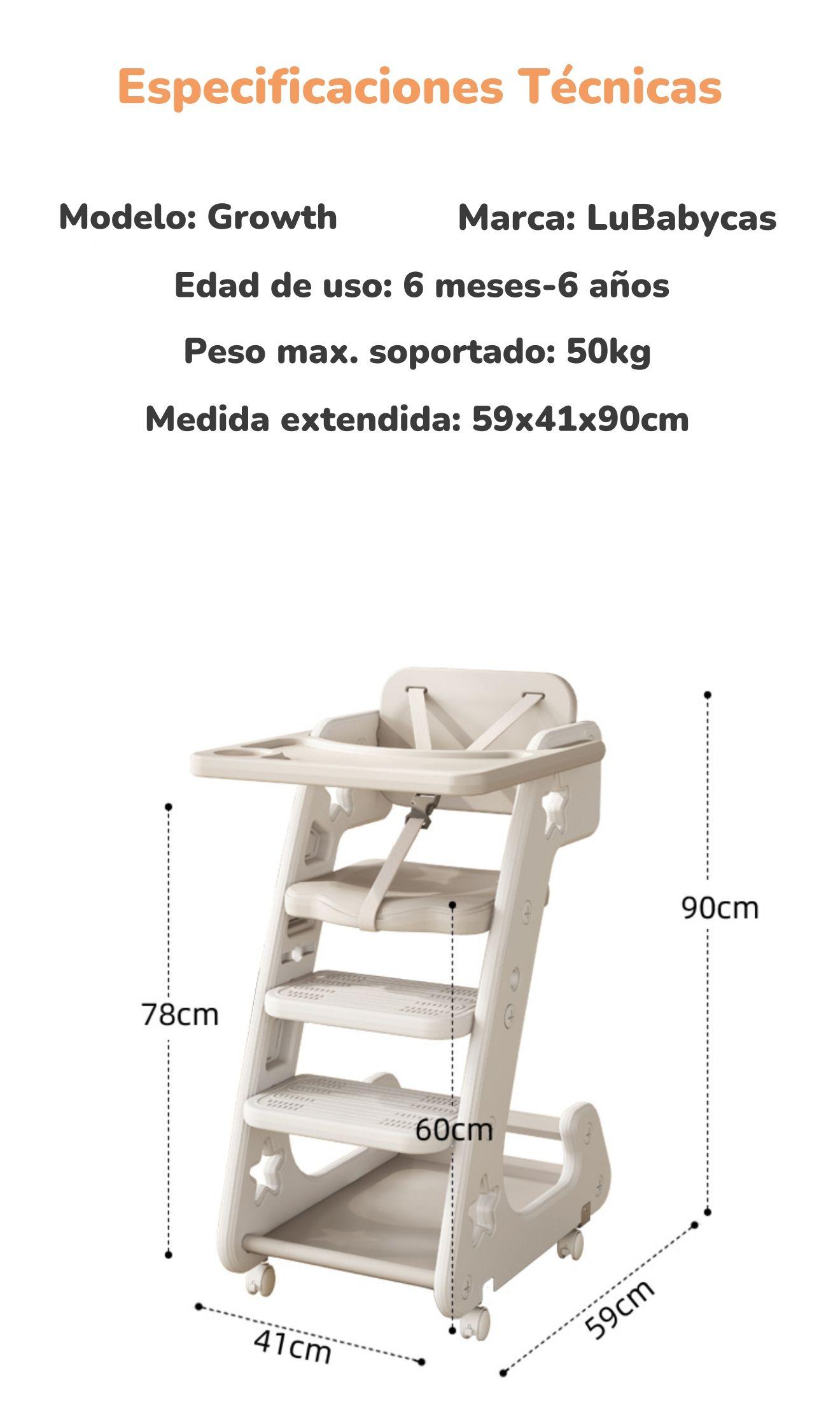 Silla De Comer Multifuncional Growth Cafe LuBabycas-7