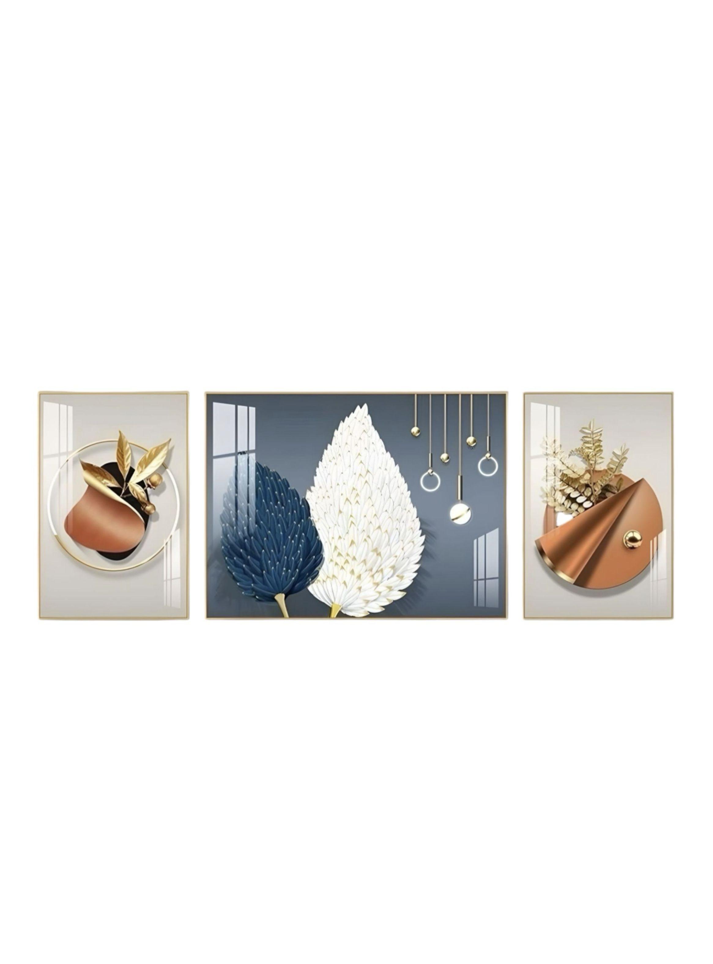 Set De 3 Cuadros Decorativos Marcos de Aluminio By LuBabycas-0
